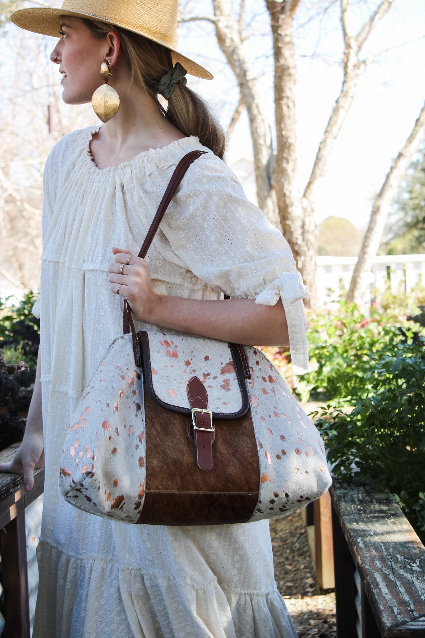 My Everything Tote - Rose Gold/NaturalZiabirdHandbags