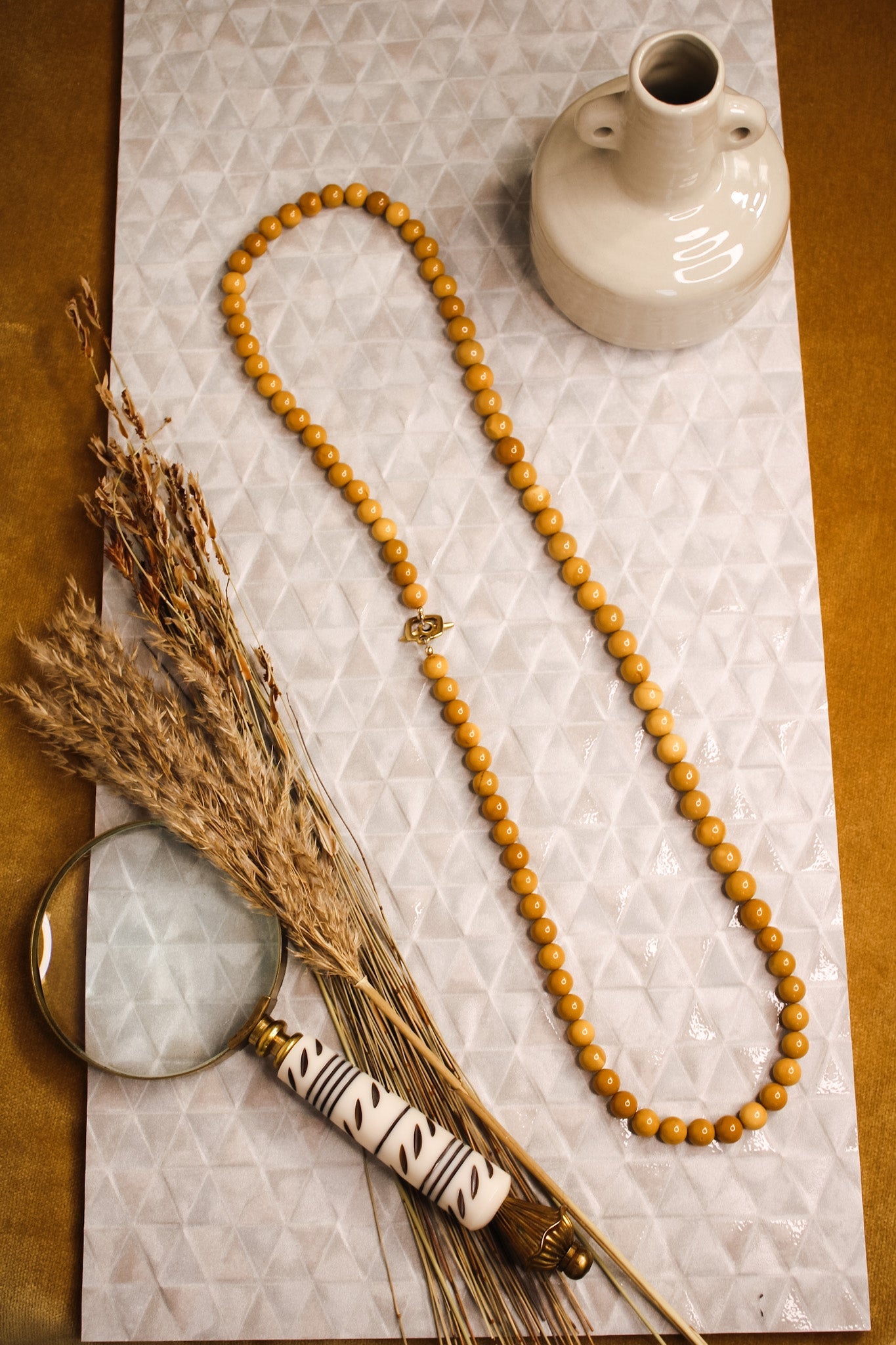 Natural Mookaite Long NecklacePerle du BoisNecklaces