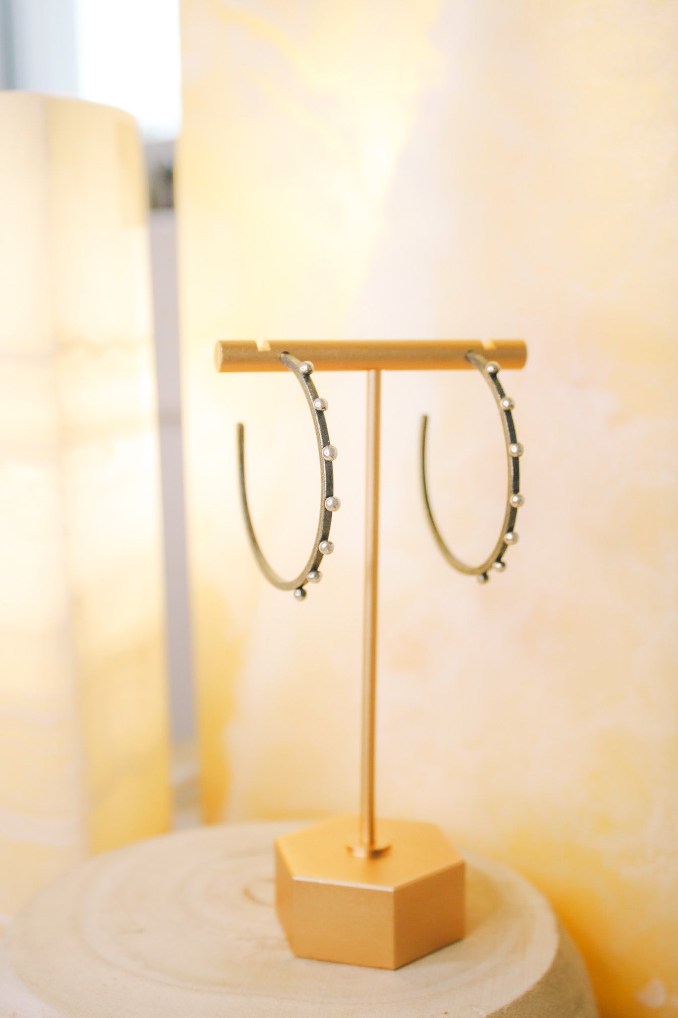 Oxidized Silver HoopsBORAEarrings