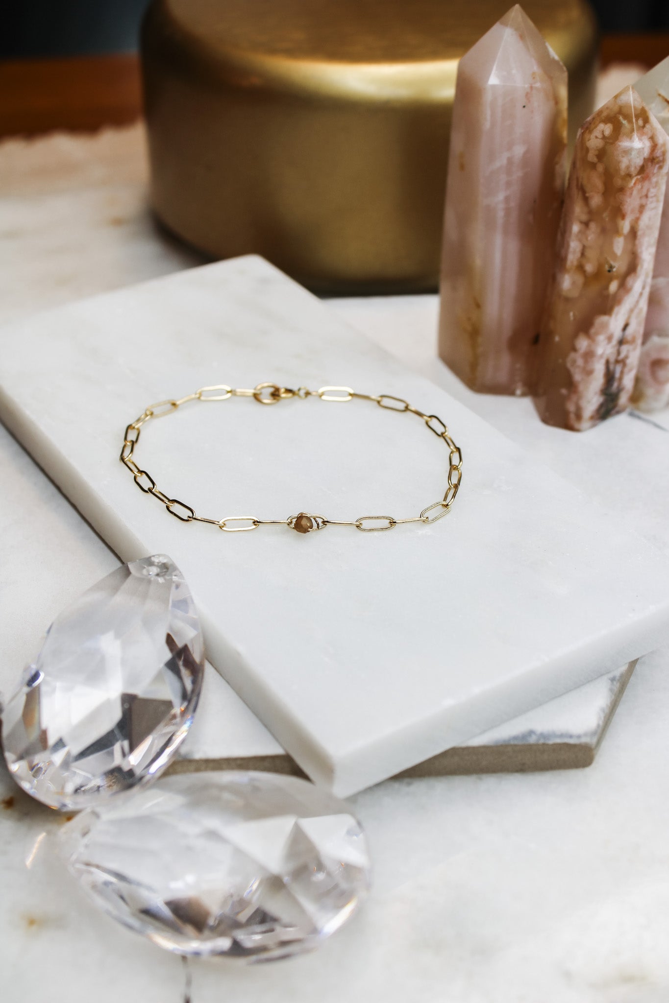 Paperclip Bracelet- Golden LabradoriteCLP JewelryBracelet