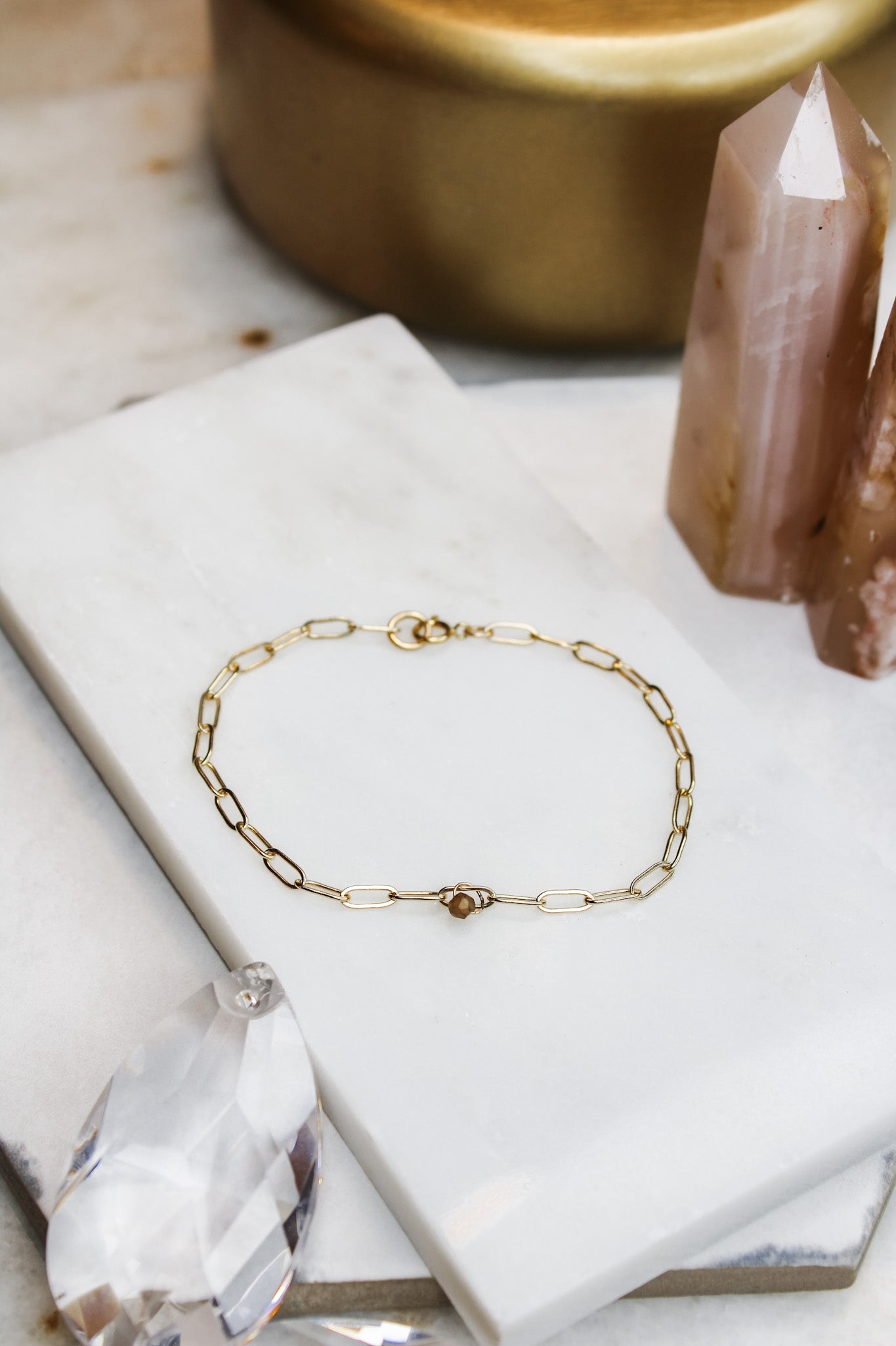 Paperclip Bracelet- Golden LabradoriteCLP JewelryBracelet