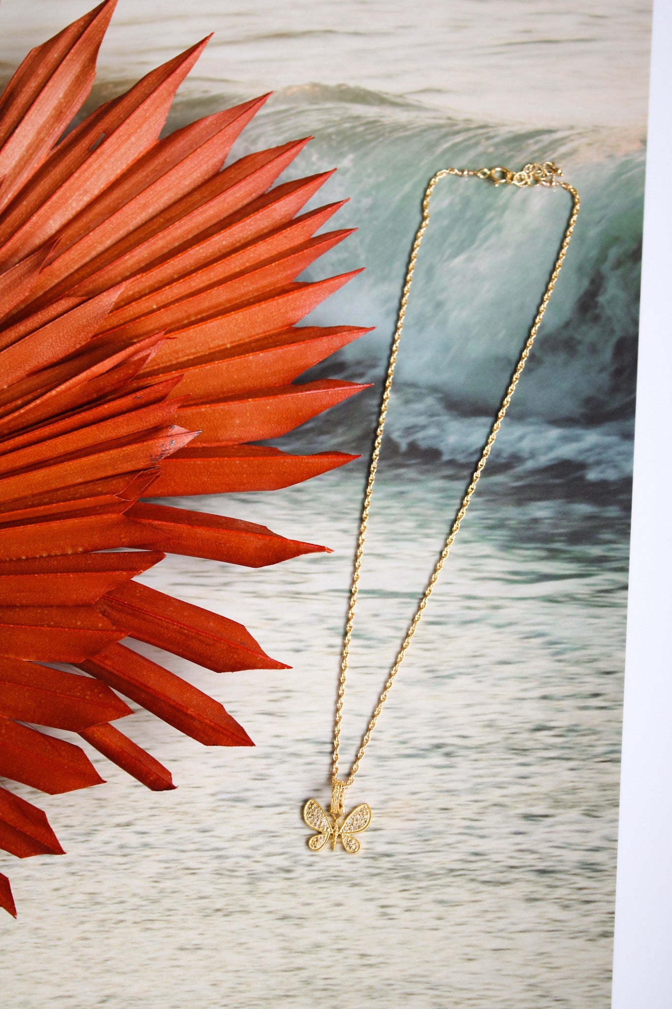 Pave Diamond Butterfly on Rope ChainBeth ZinkNecklace
