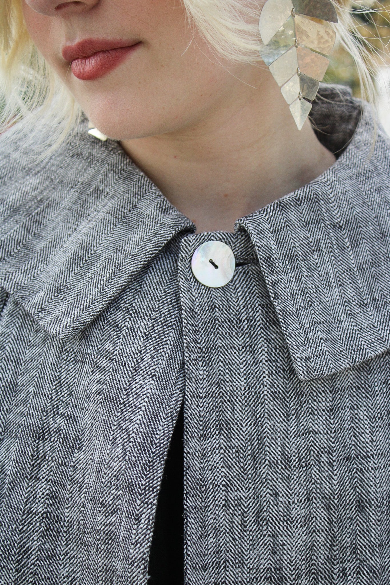 Pea Jacket- Black HerringboneAmano by Lorena LaingOuterwear