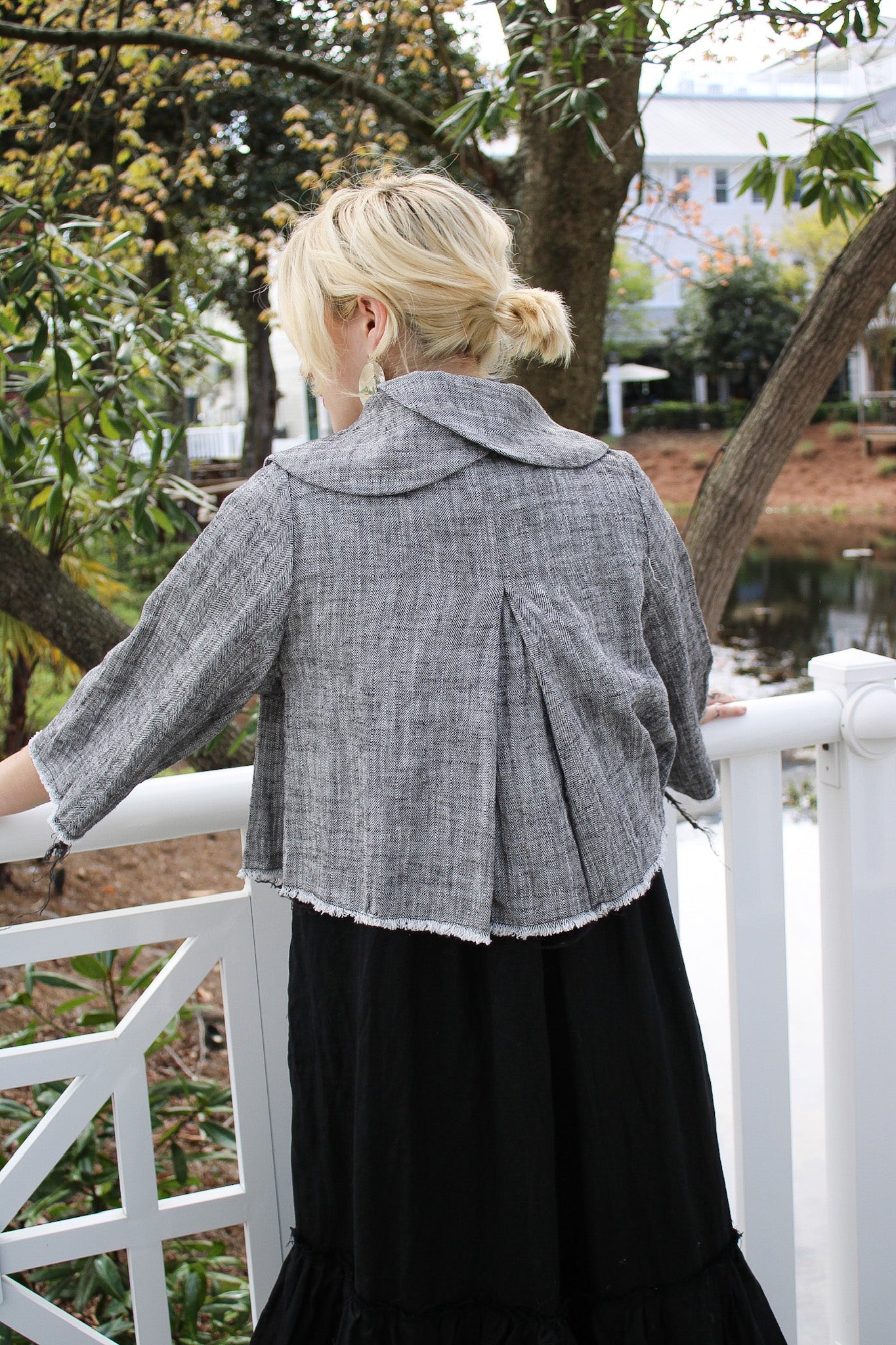 Pea Jacket- Black HerringboneAmano by Lorena LaingOuterwear
