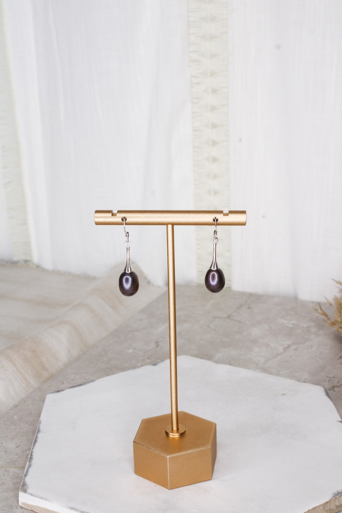 Peacock Pearl Drop EarringsJinjaEarrings
