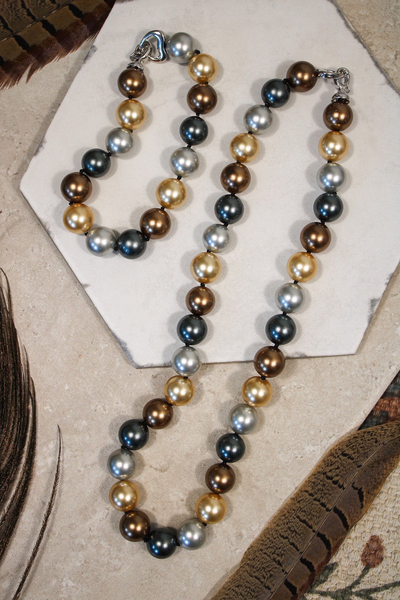 Pearl Necklace/Bracelet - Coastal MixJinjaNecklace