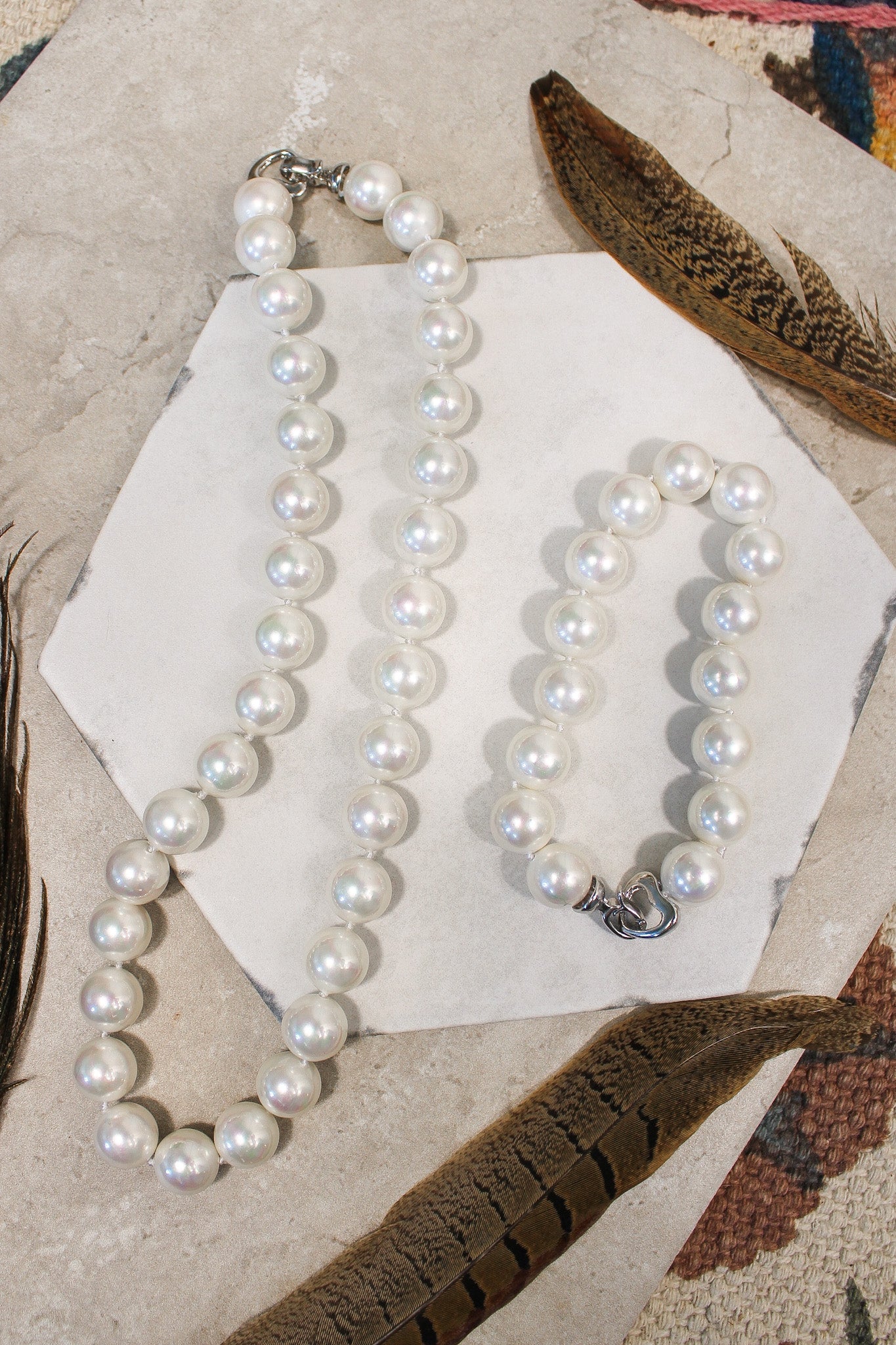 Pearl Necklace/Bracelet - Fresh WhiteJinjaNecklace