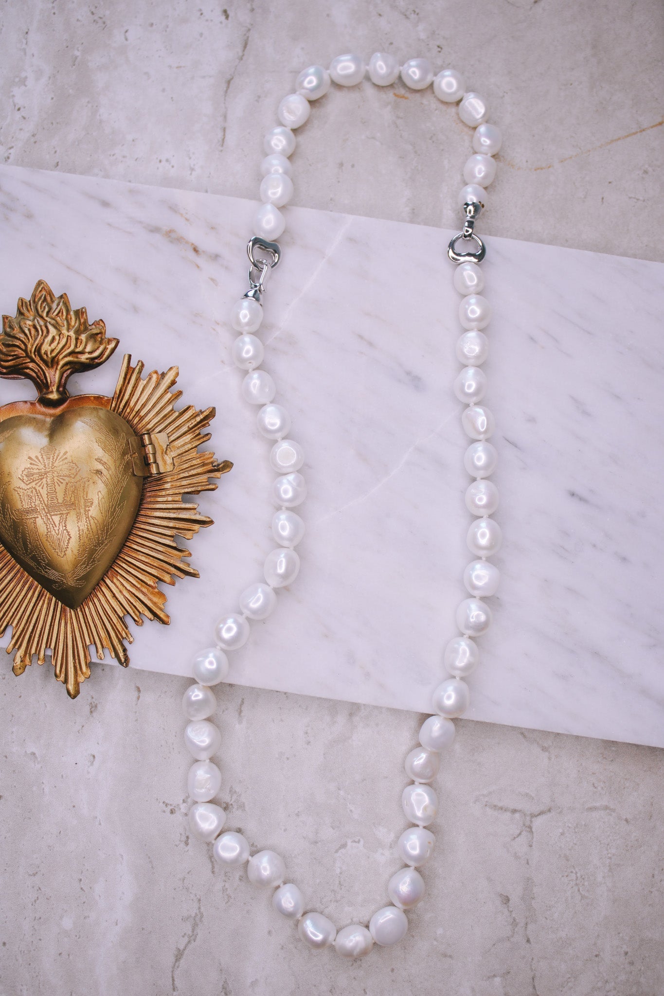 Pearl Necklace/Bracelet - WhiteJinjaNecklace