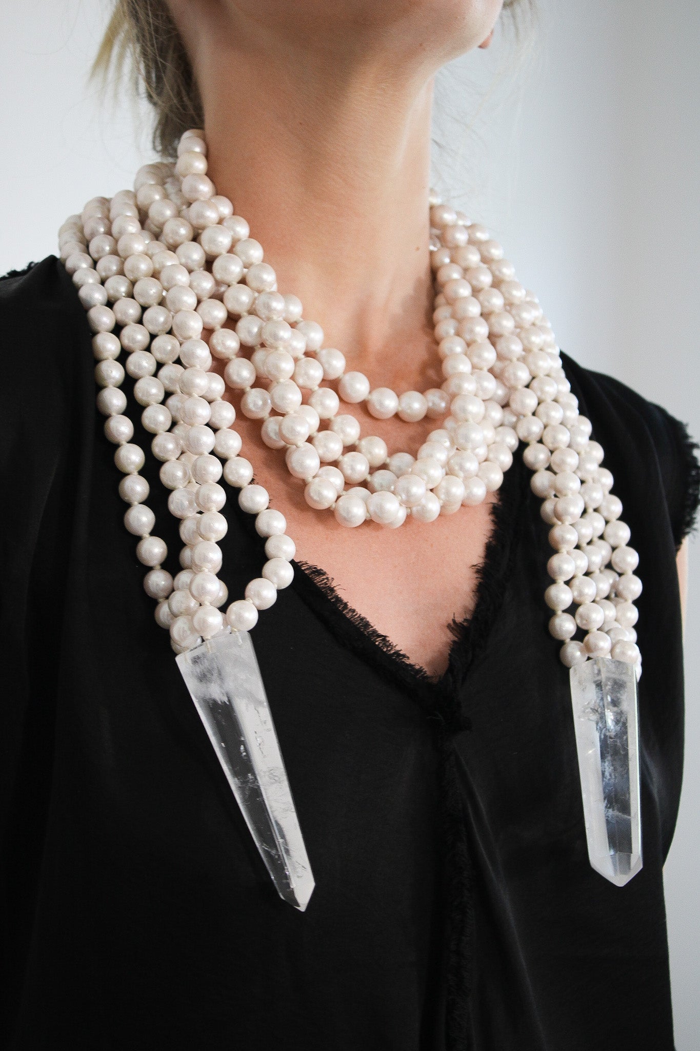 Pearl Scarf NecklaceMoniesNecklace