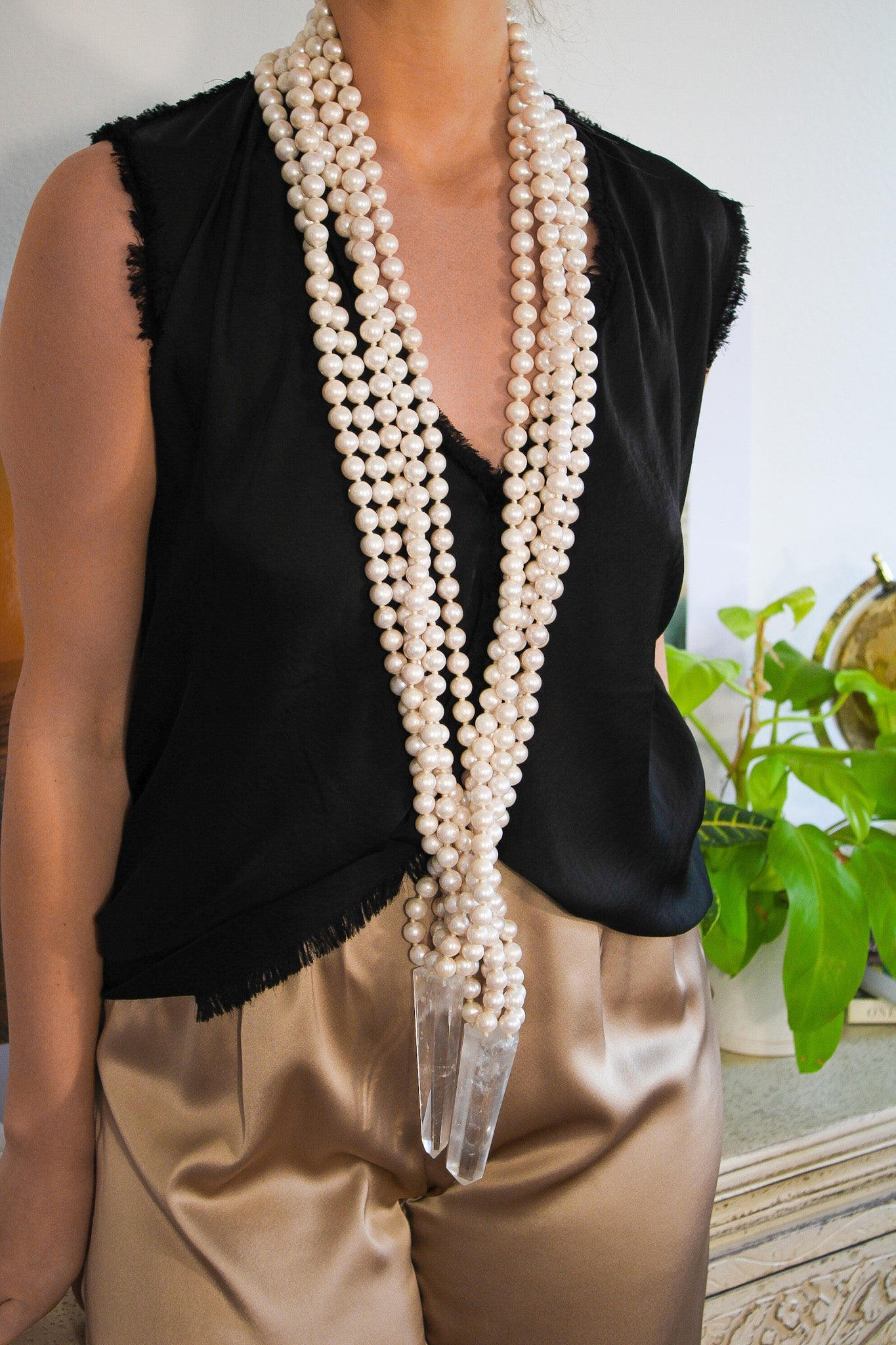Pearl Scarf NecklaceMoniesNecklace