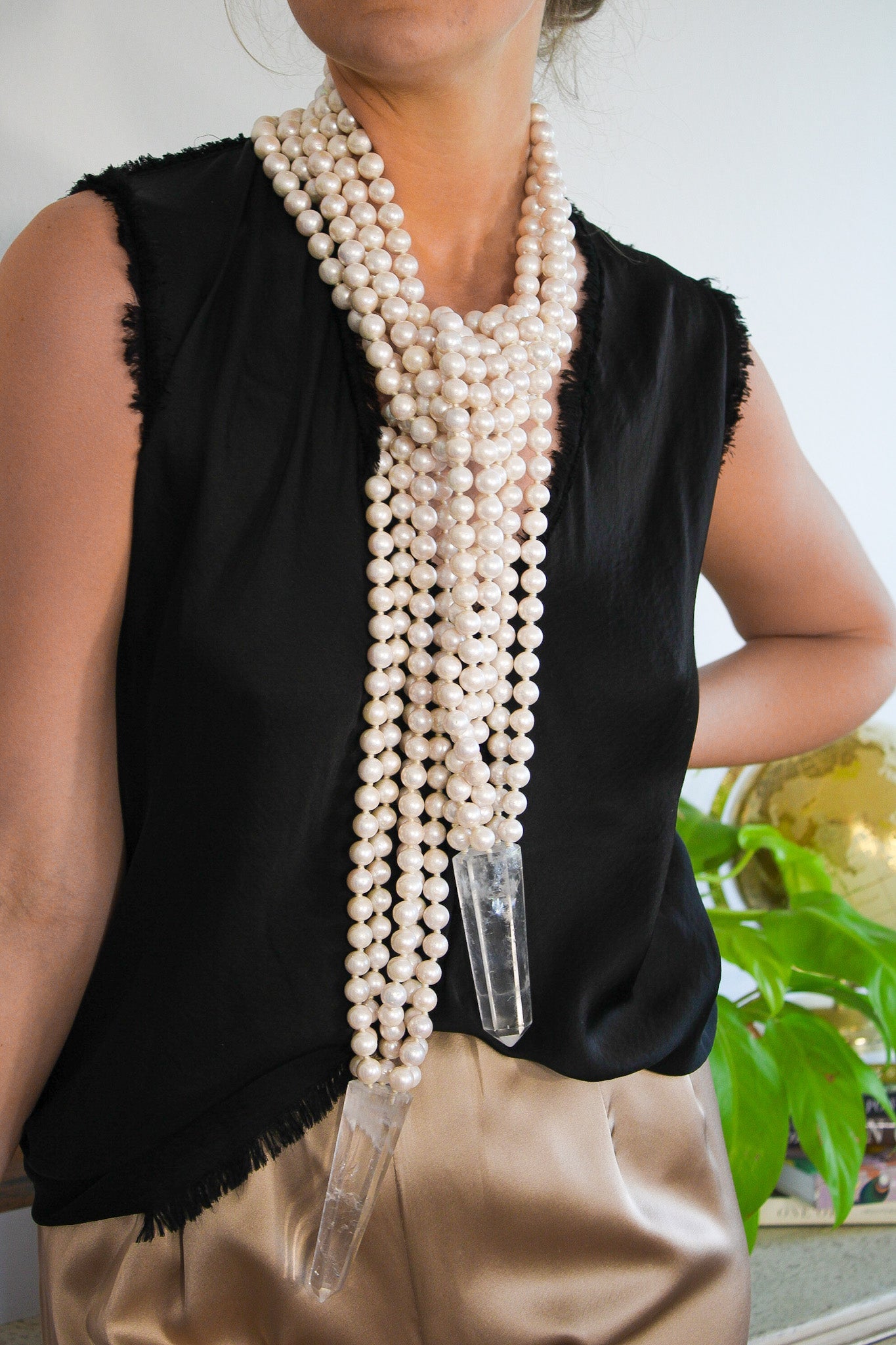Pearl Scarf NecklaceMoniesNecklace