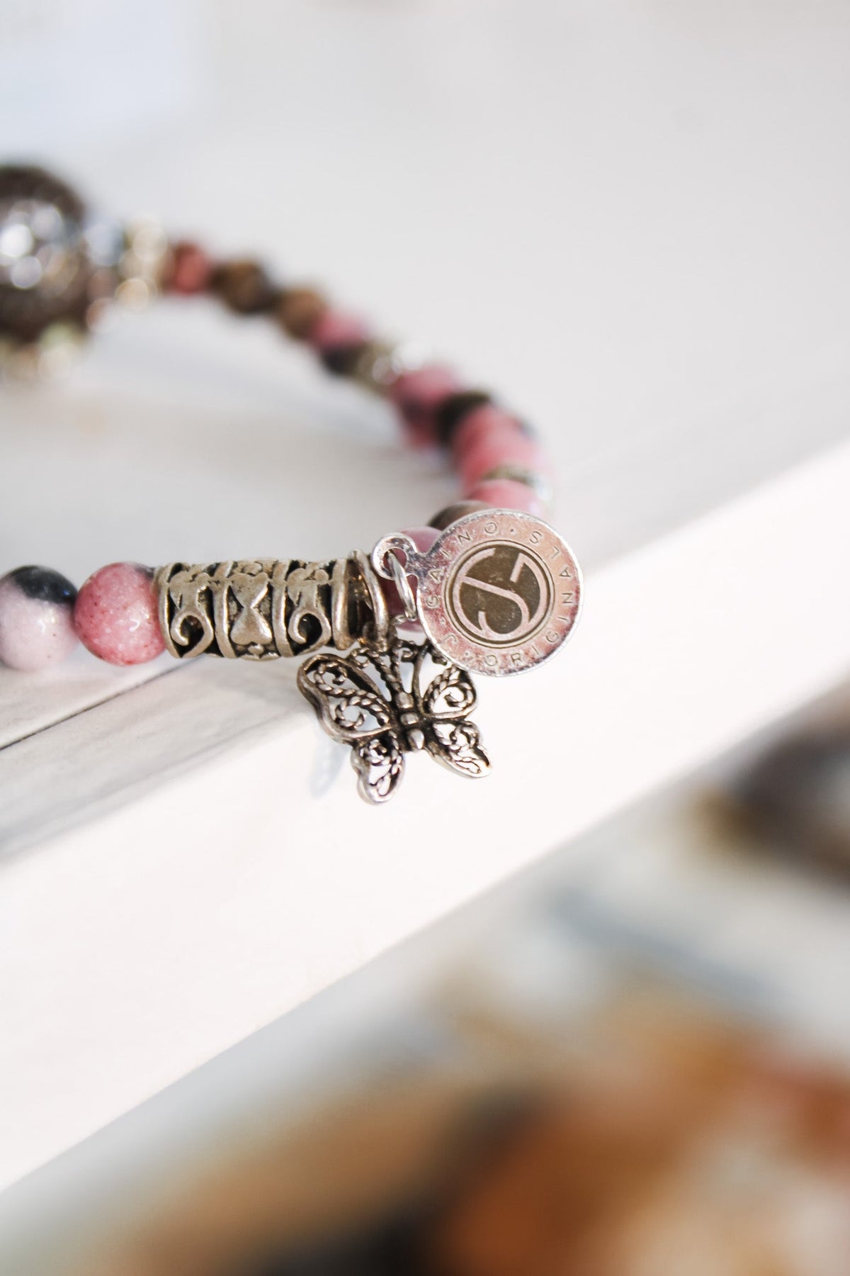 Build Your Own Gold & Rose Charm Bracelet, Handmade Jewelry
