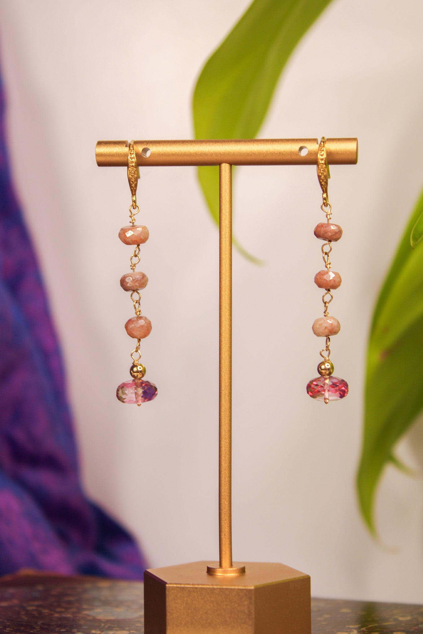 Pink Silverite EarringsJUNOEarrings