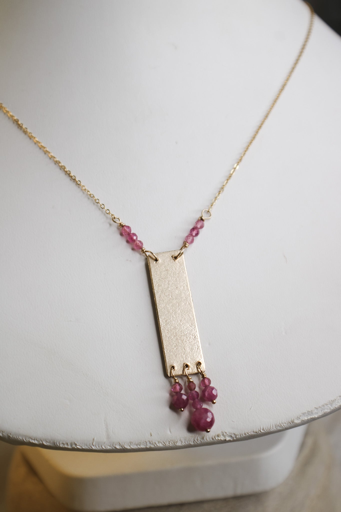 Pink Tourmaline Necklace #7137James & JezebelleNecklace