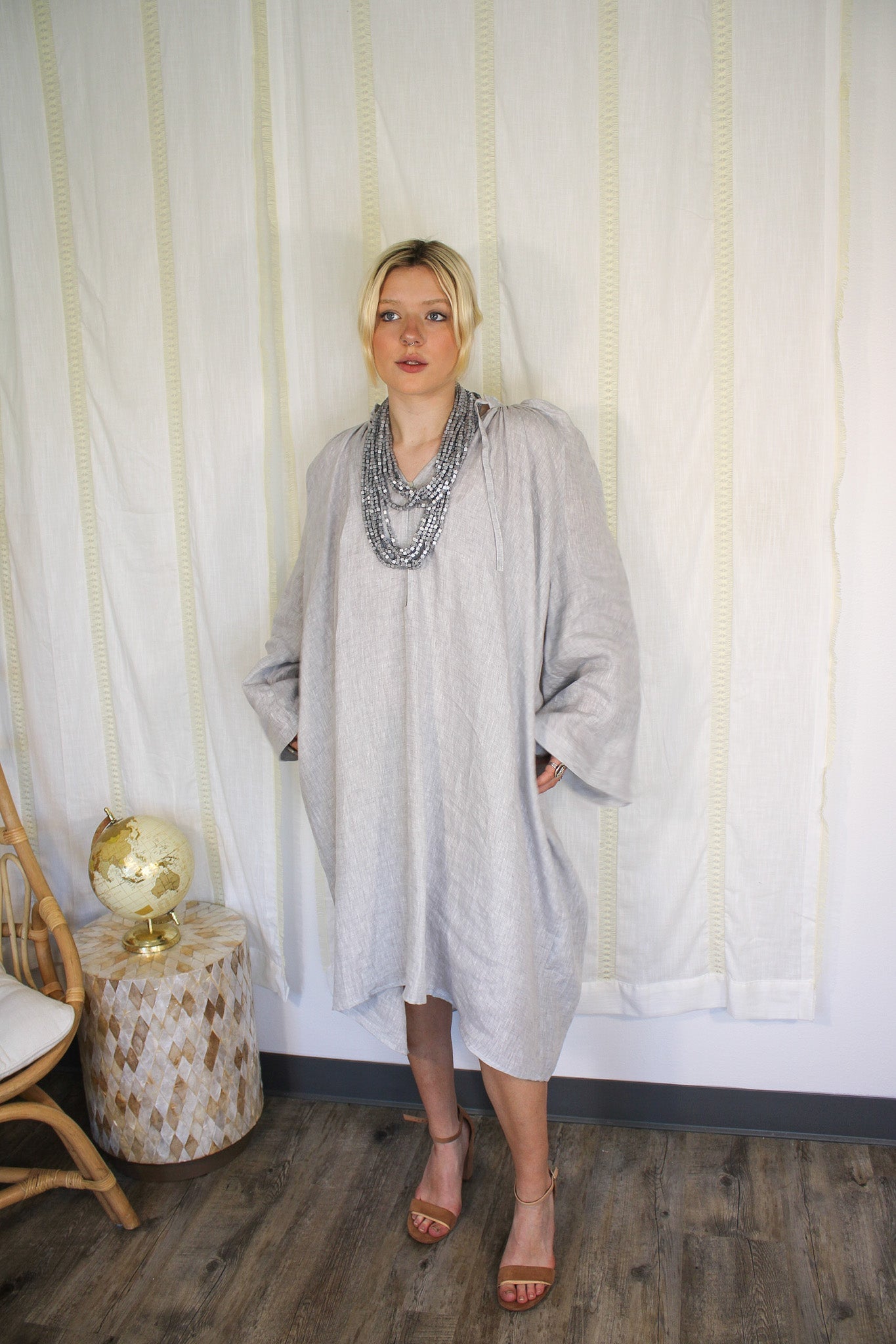 Plissé Dress - Smokey GrayClaramontéDress