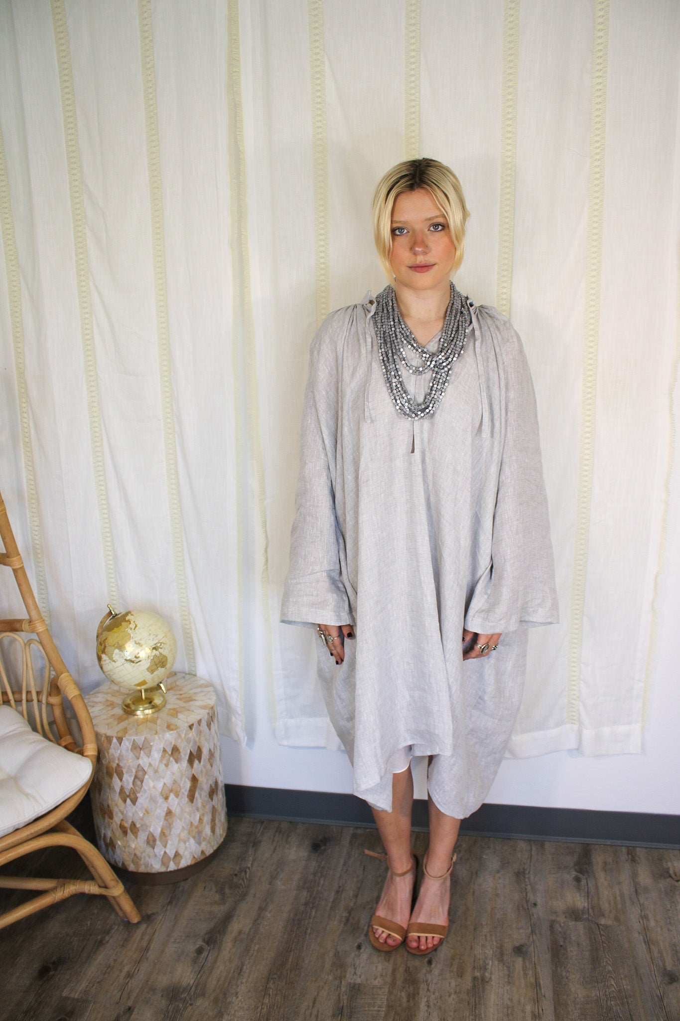 Plissé Dress - Smokey GrayClaramontéDress
