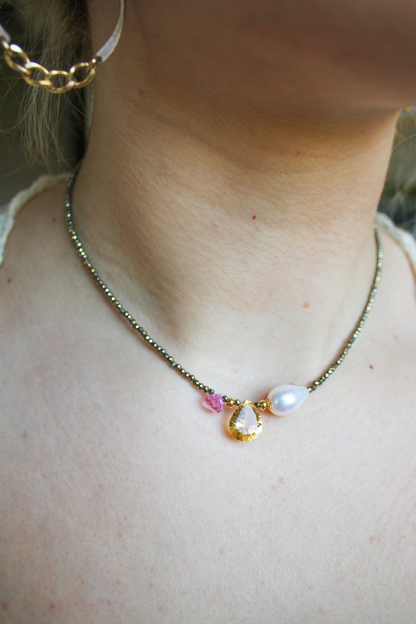 Pyrite Rondelle Necklace (3 styles)Beth ZinkNecklace