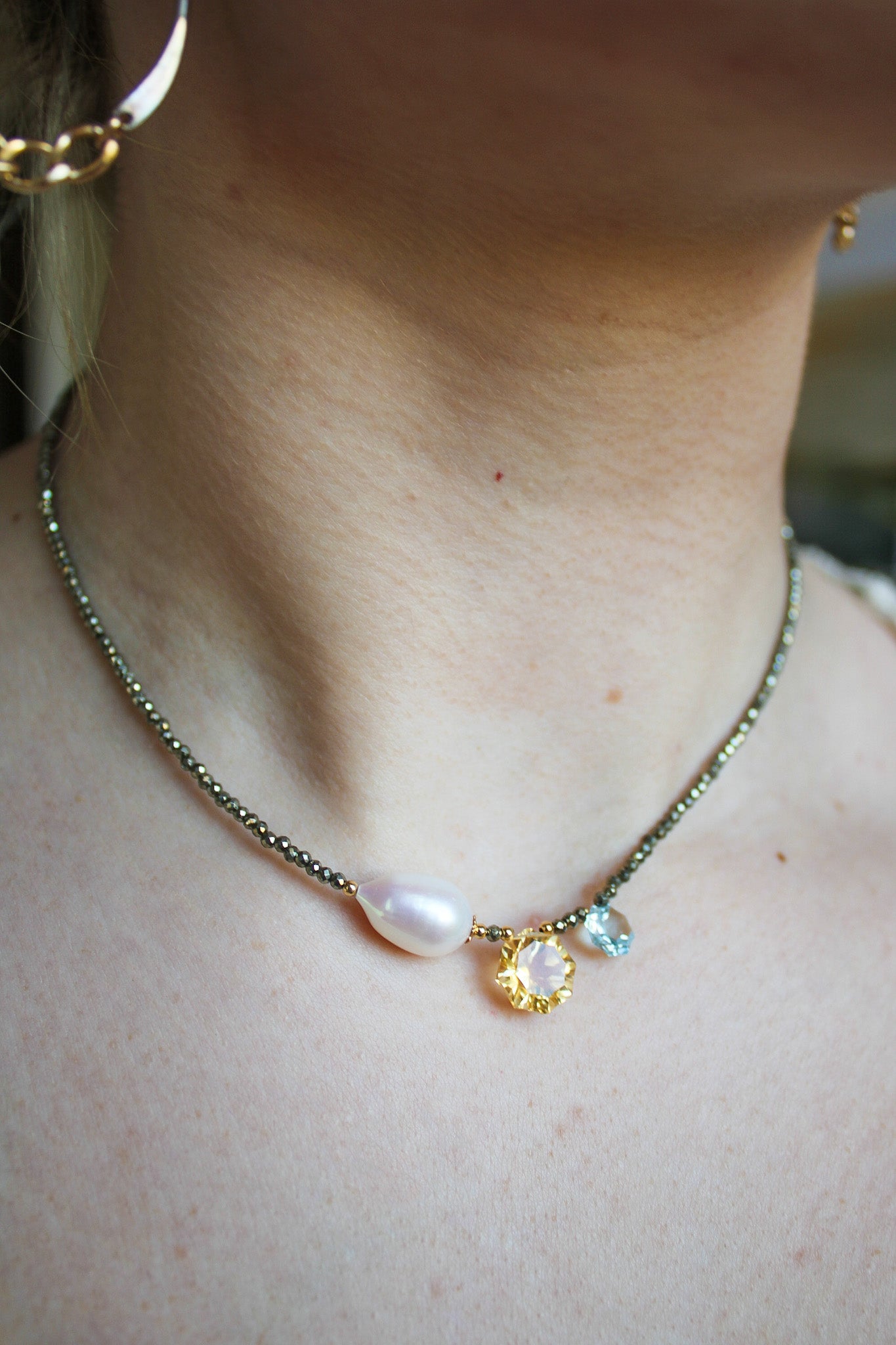 Pyrite Rondelle Necklace (3 styles)Beth ZinkNecklace