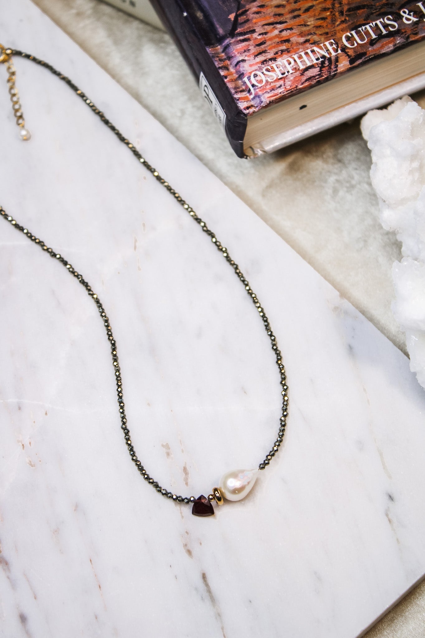 Pyrite Rondelles with Gemstone Necklace (Multiple Options)Beth ZinkNecklace