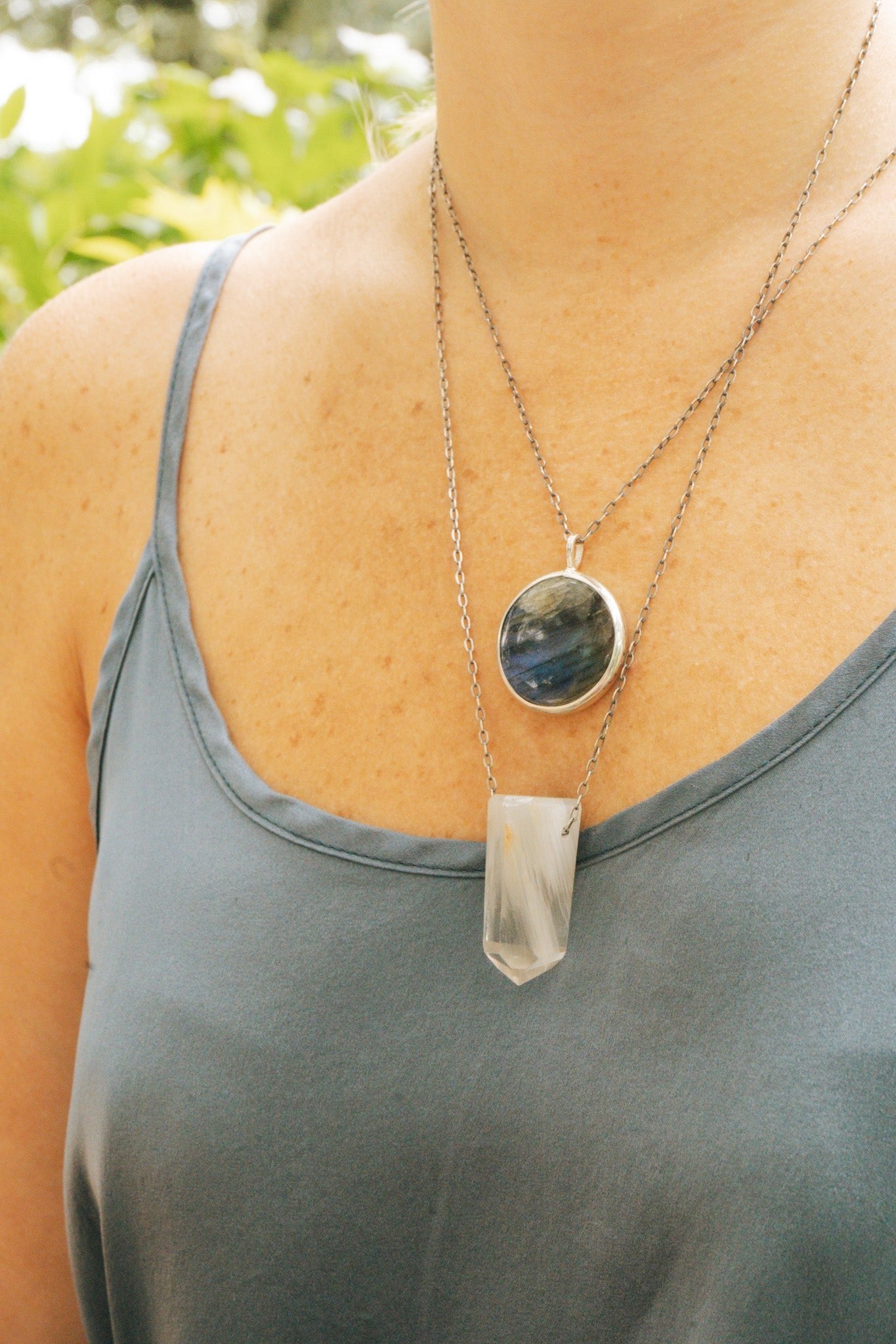 Quartz w/ Amphibole Inclusions NecklaceJoseph BrooksNecklaces