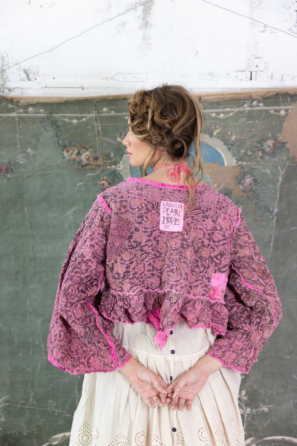 Quilted Lise Lotte Piano Shawl Jacket 833 - PomegranateMagnolia PearlCoats & Jackets