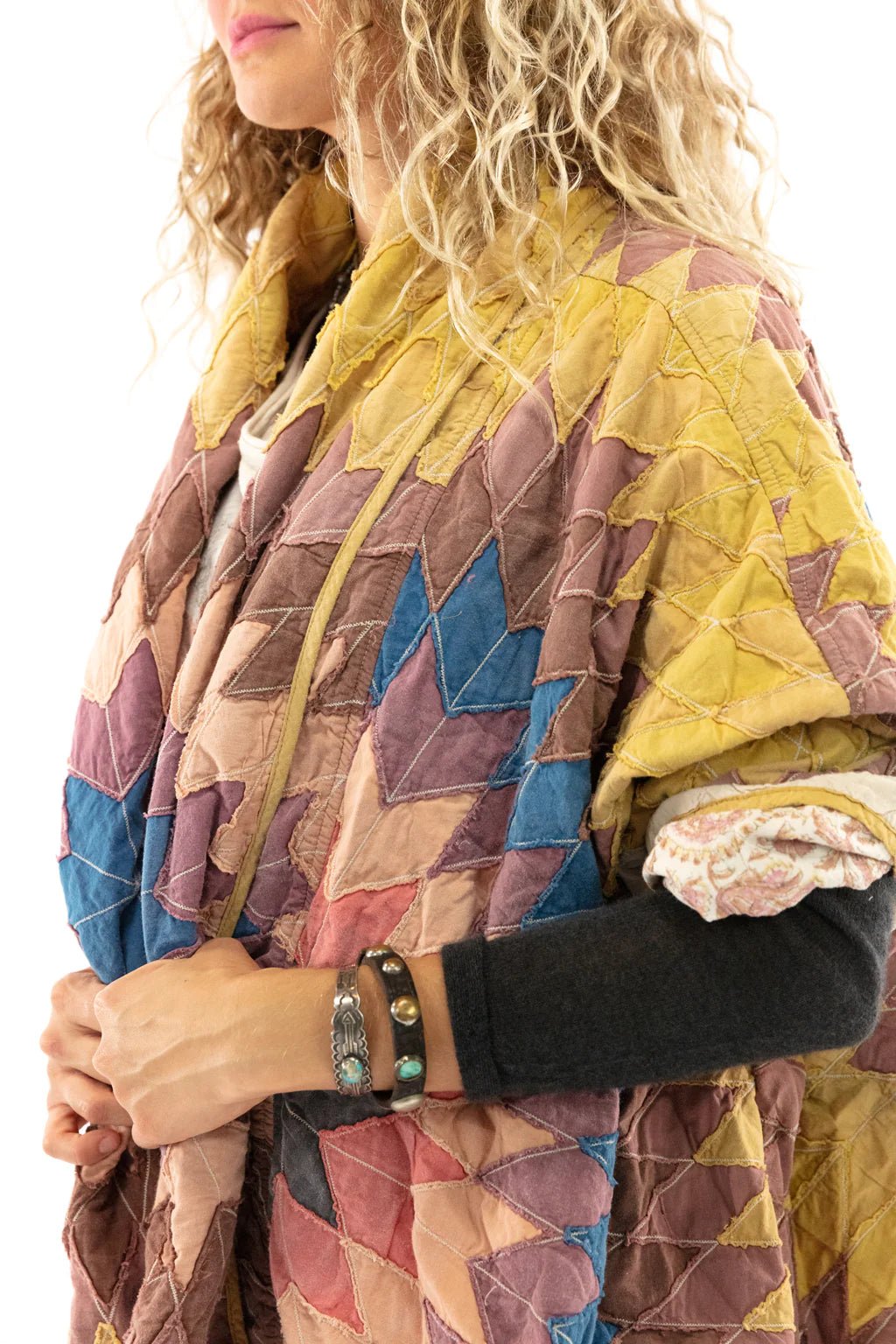 Quiltwork Taos Kimono Jacket 540 - MateoMagnolia PearlCoats & Jackets