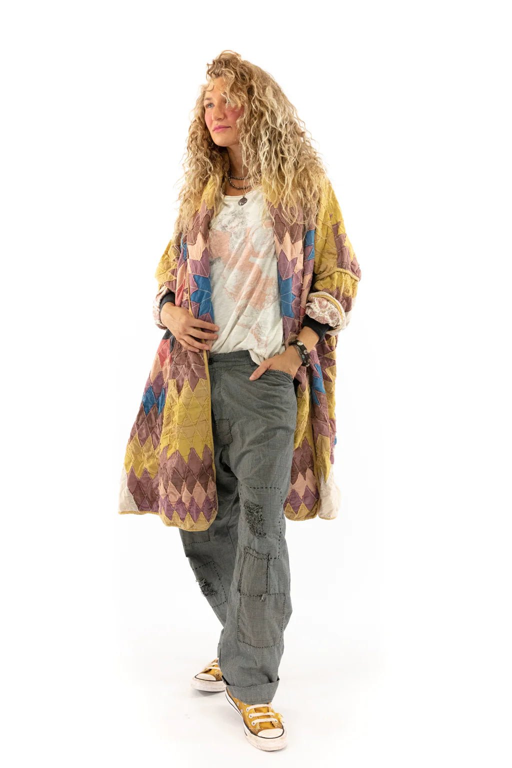 Quiltwork Taos Kimono Jacket 540 - MateoMagnolia PearlCoats & Jackets