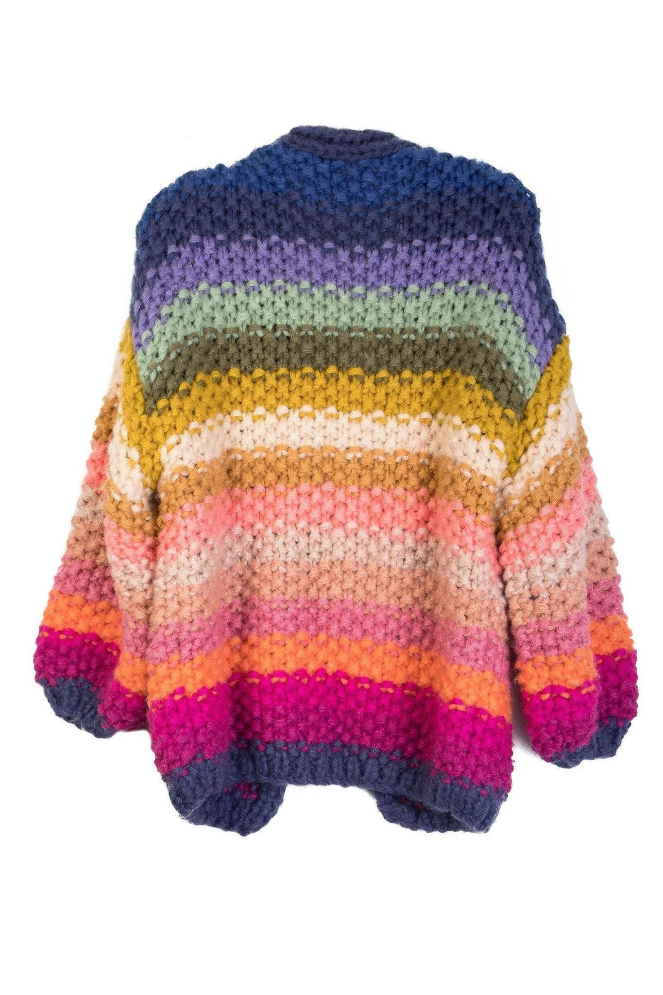 Rainbow Knitted Cardigan KimonoSAACHICoats & Jackets