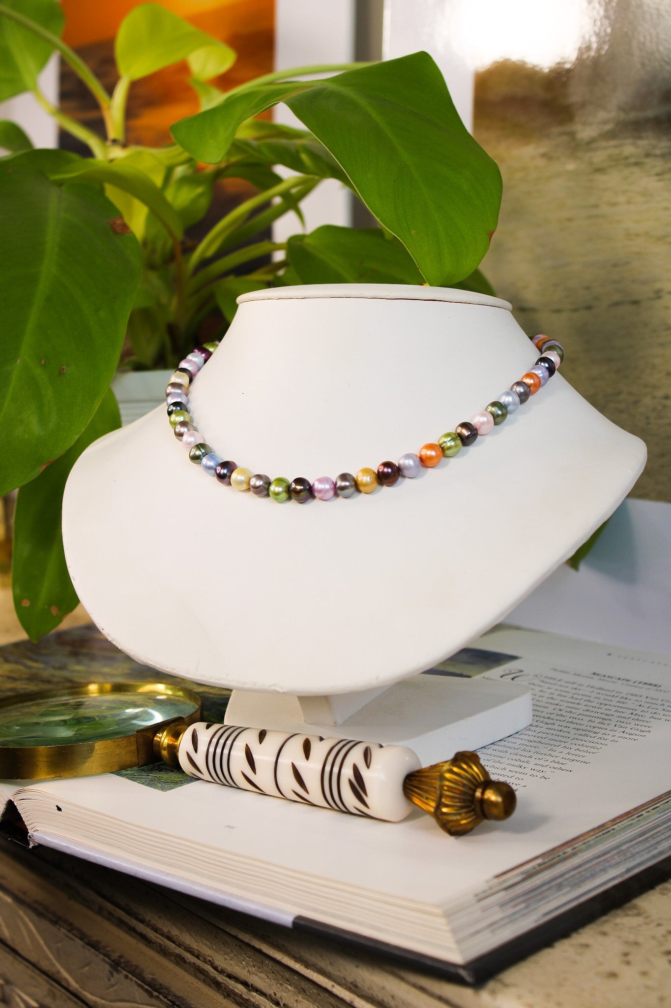 Rainbow Pearl NecklaceRare FindsNecklaces