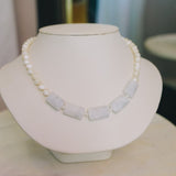 Rare Blue Calcite & Mother of Pearl NecklaceDebra PyeattNecklaces