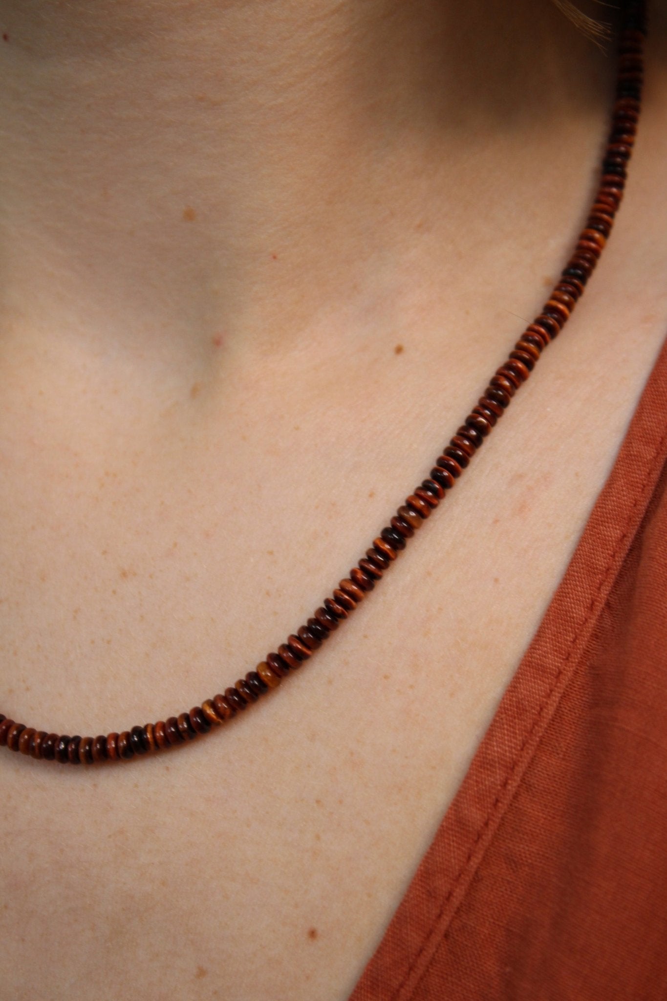Red Tigers Eye NecklaceZiabirdNecklace