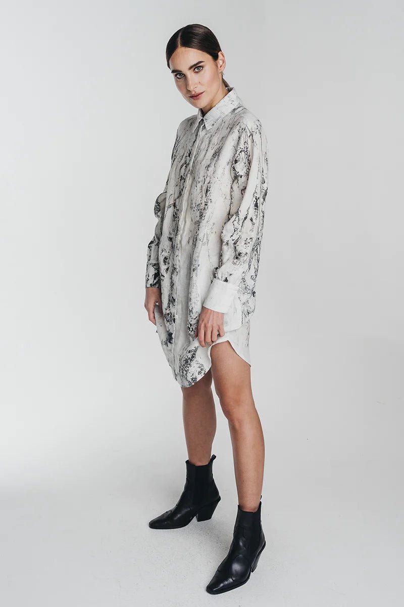 REIDAR Linen Shirt Dressháloshirt dress