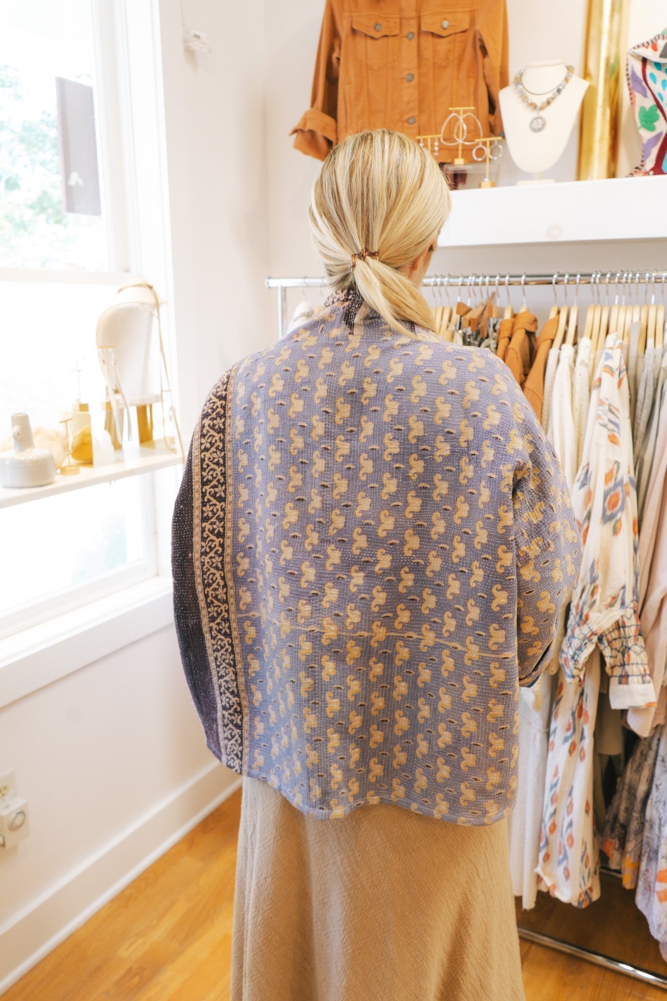 Reversible Kantha Cotton Jacket #13Rare FindsJacket