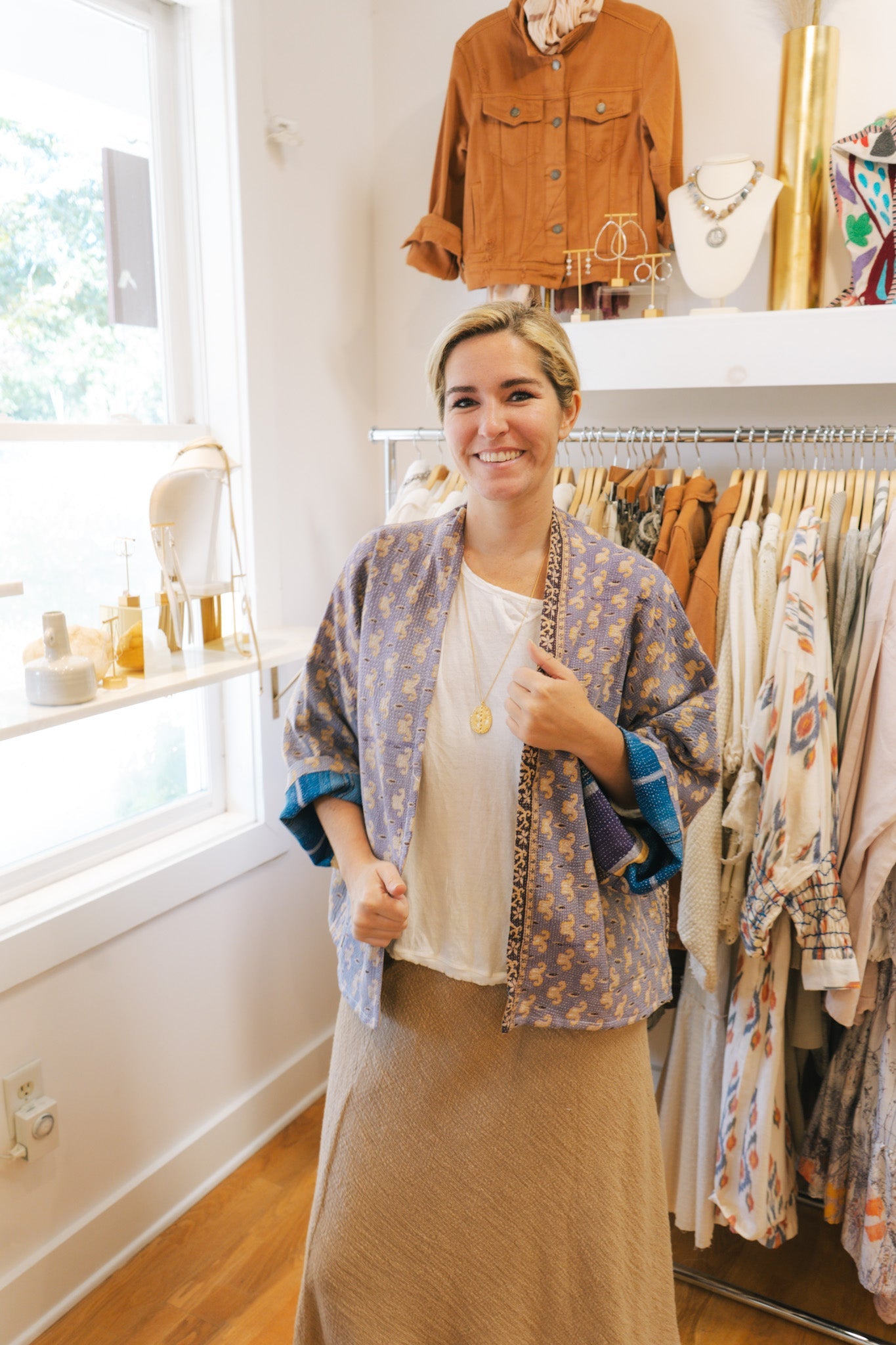 Reversible Kantha Cotton Jacket #13Rare FindsJacket