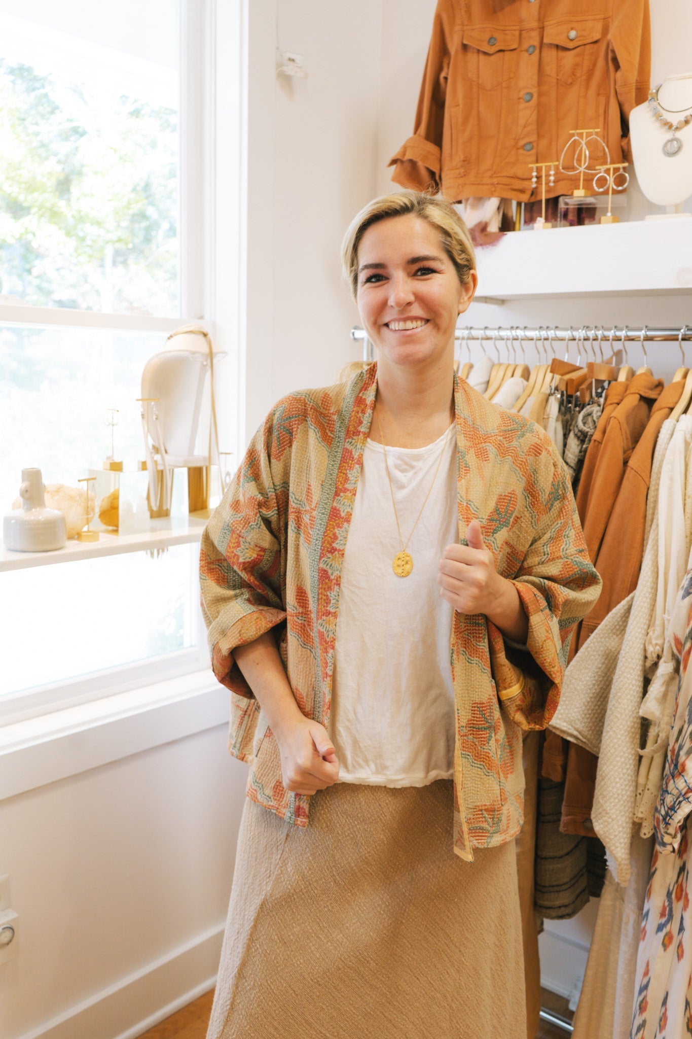 Reversible Kantha Cotton Jacket #1Rare FindsJacket