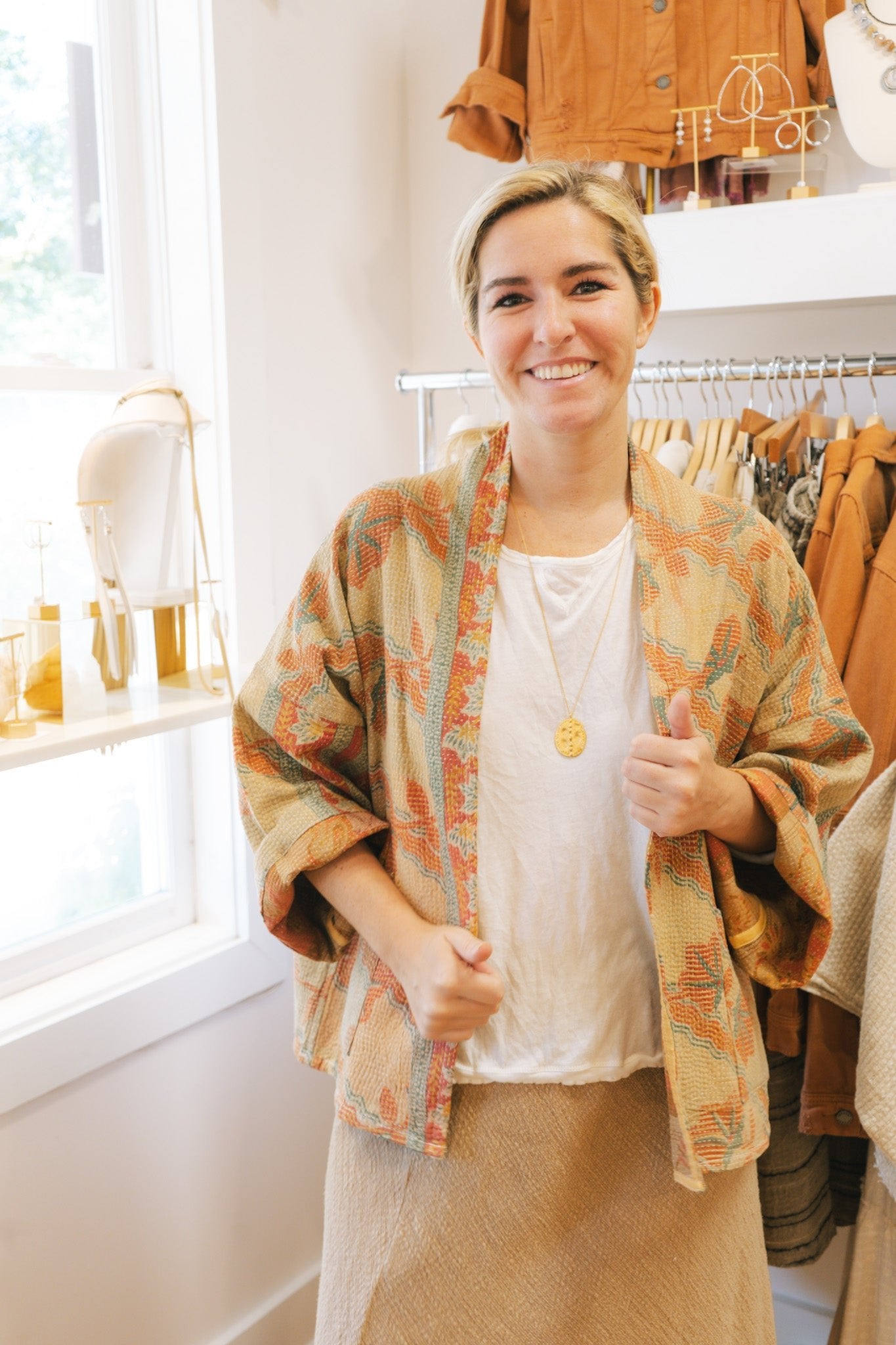 Reversible Kantha Cotton Jacket #1Rare FindsJacket