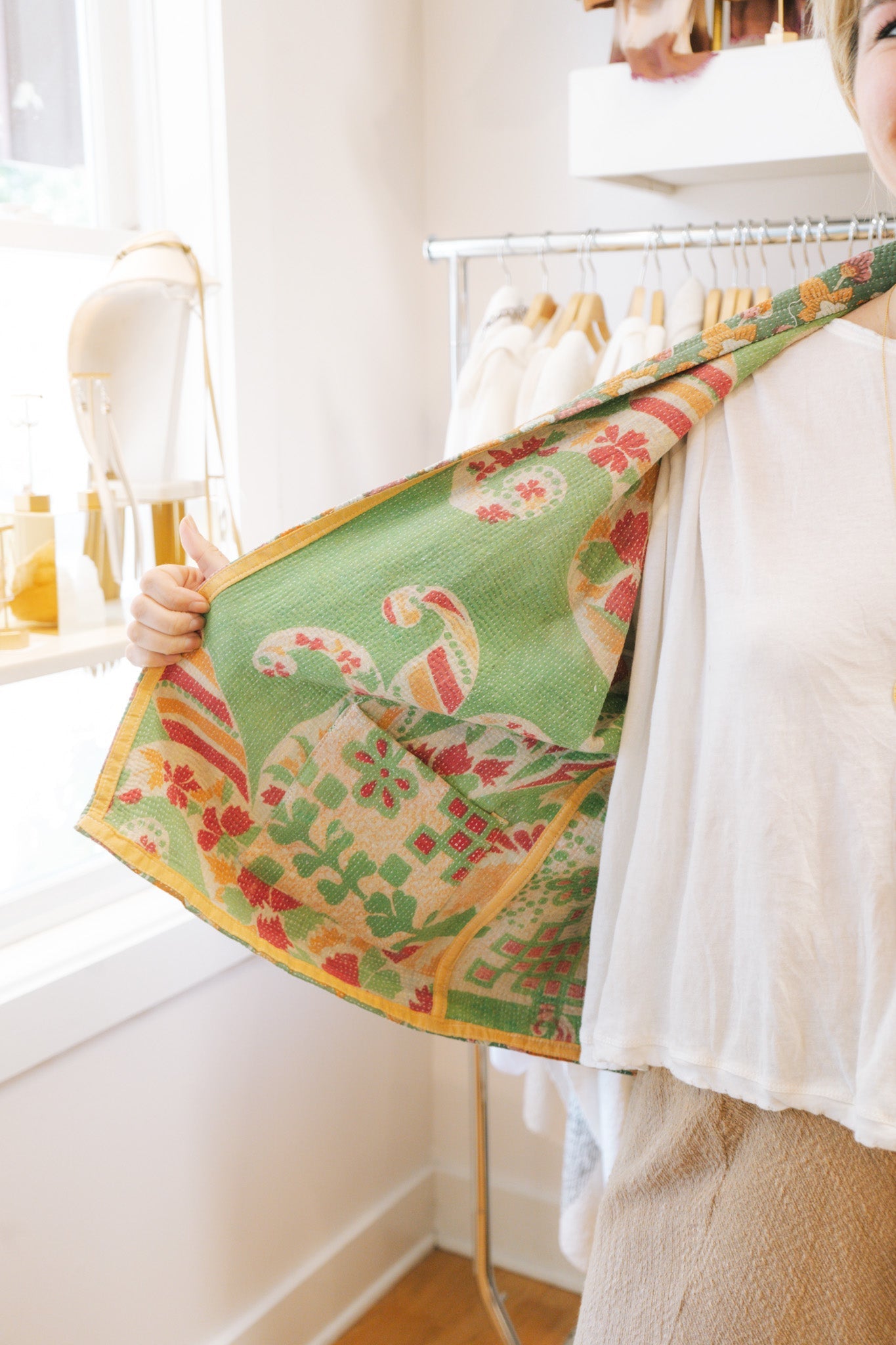 Reversible Kantha Cotton Jacket #3Rare FindsJacket
