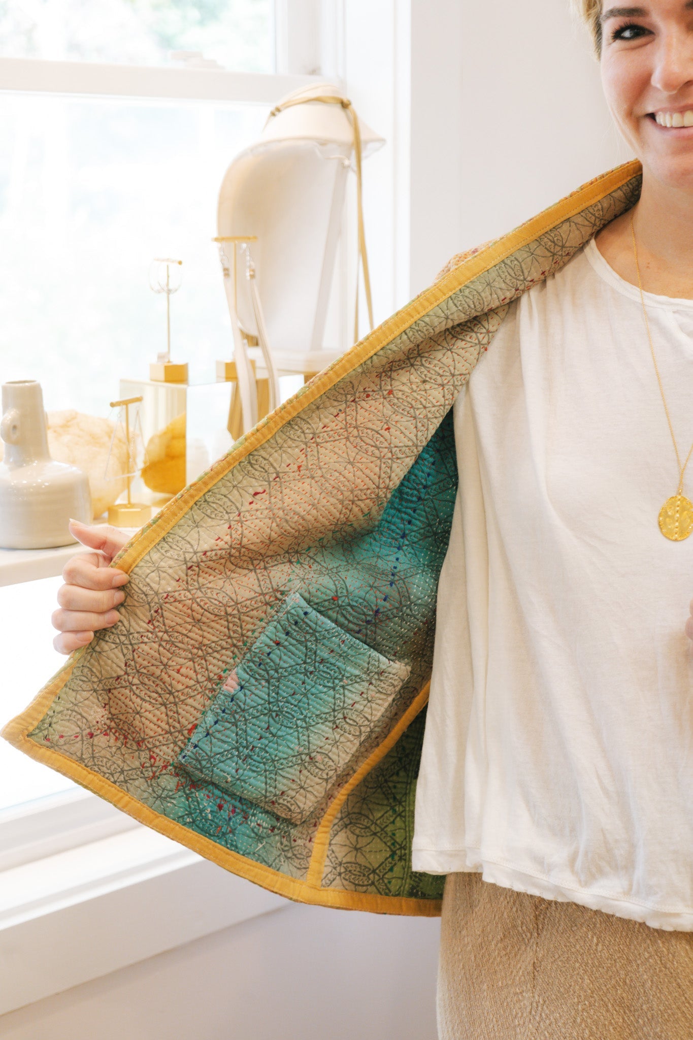 Reversible Kantha Cotton Jacket #5Rare FindsJacket