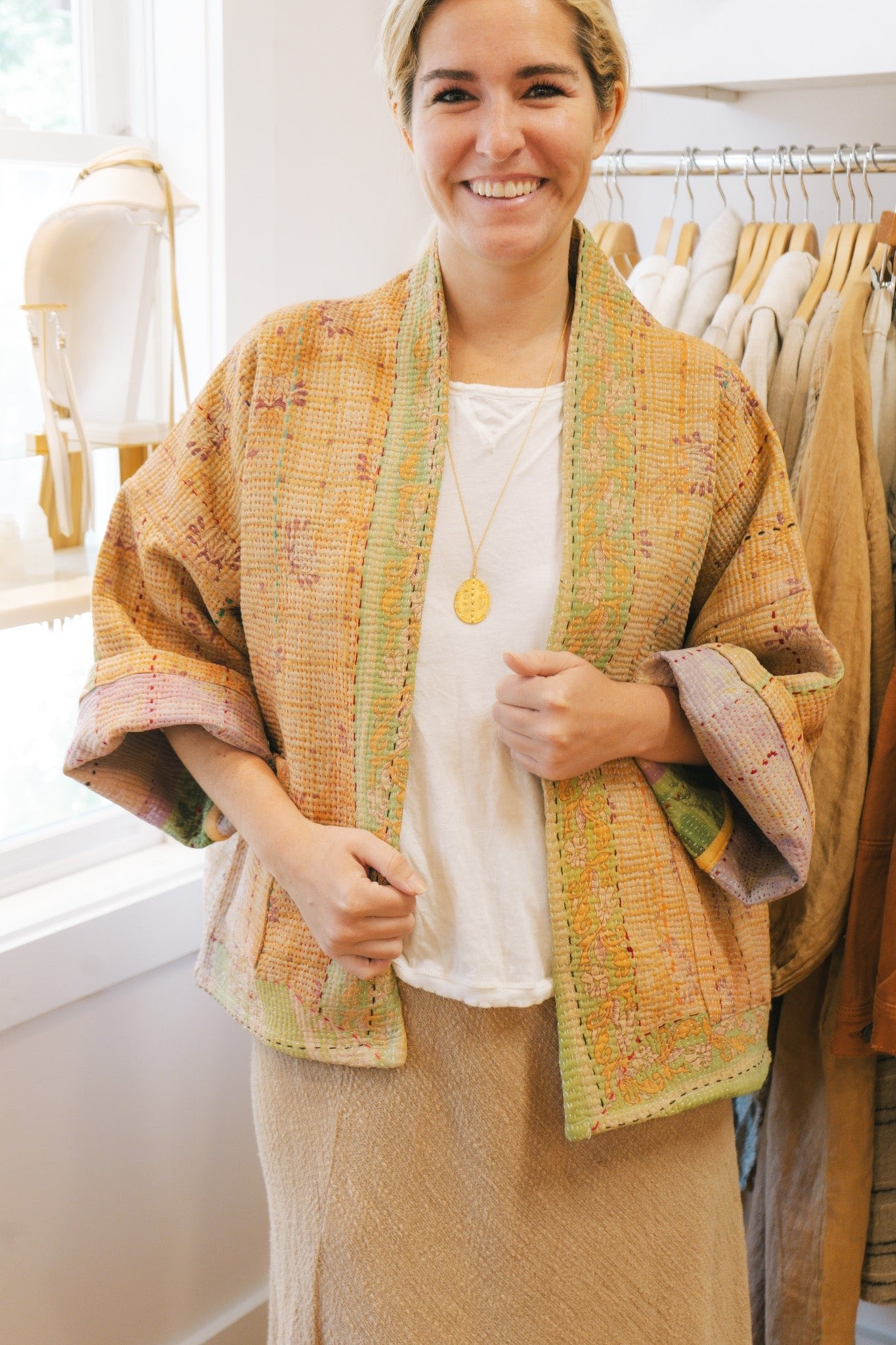 Reversible Kantha Cotton Jacket #5Rare FindsJacket