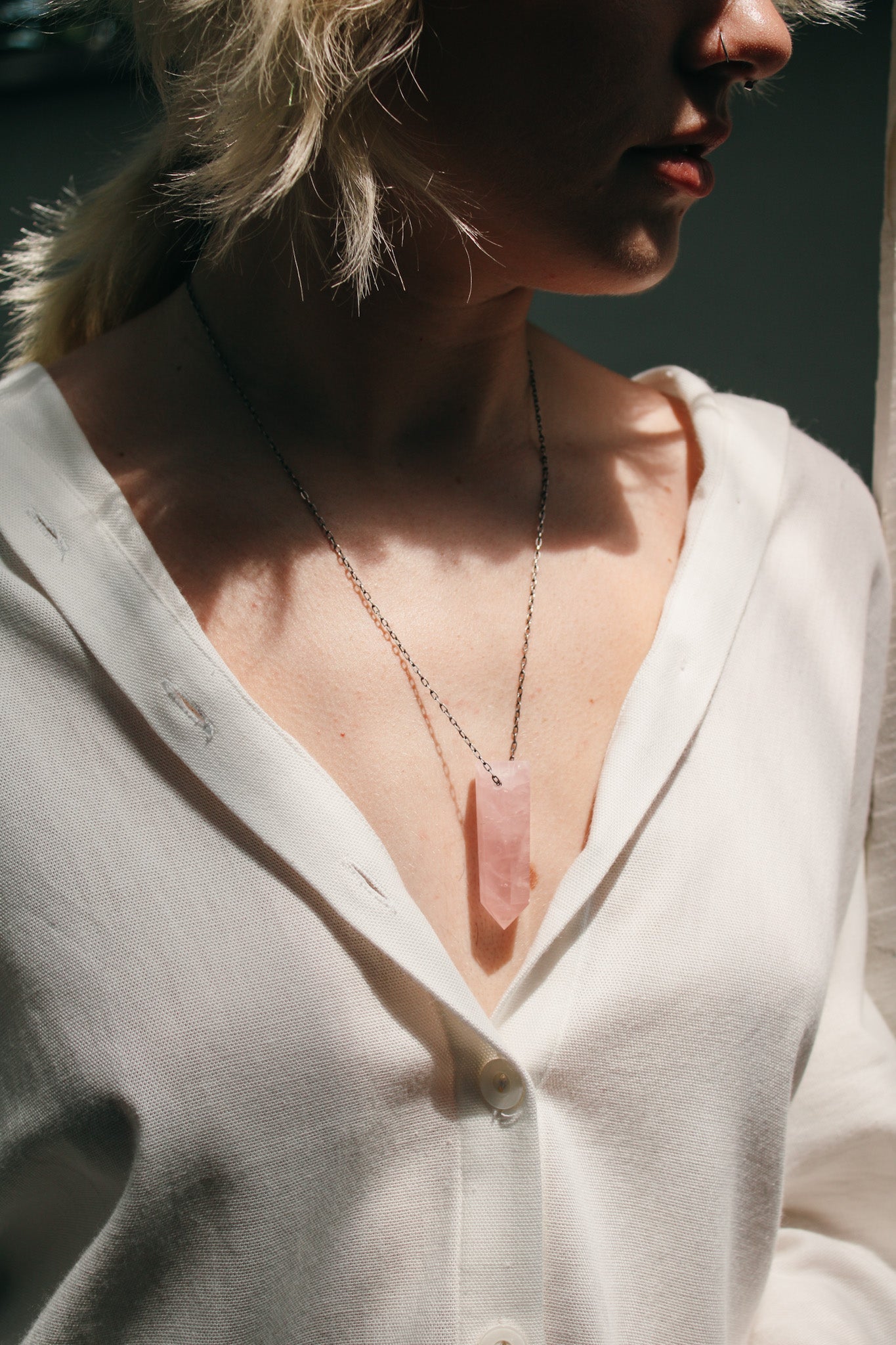 Rose Quartz Power Crystal NecklaceJoseph BrooksNecklaces