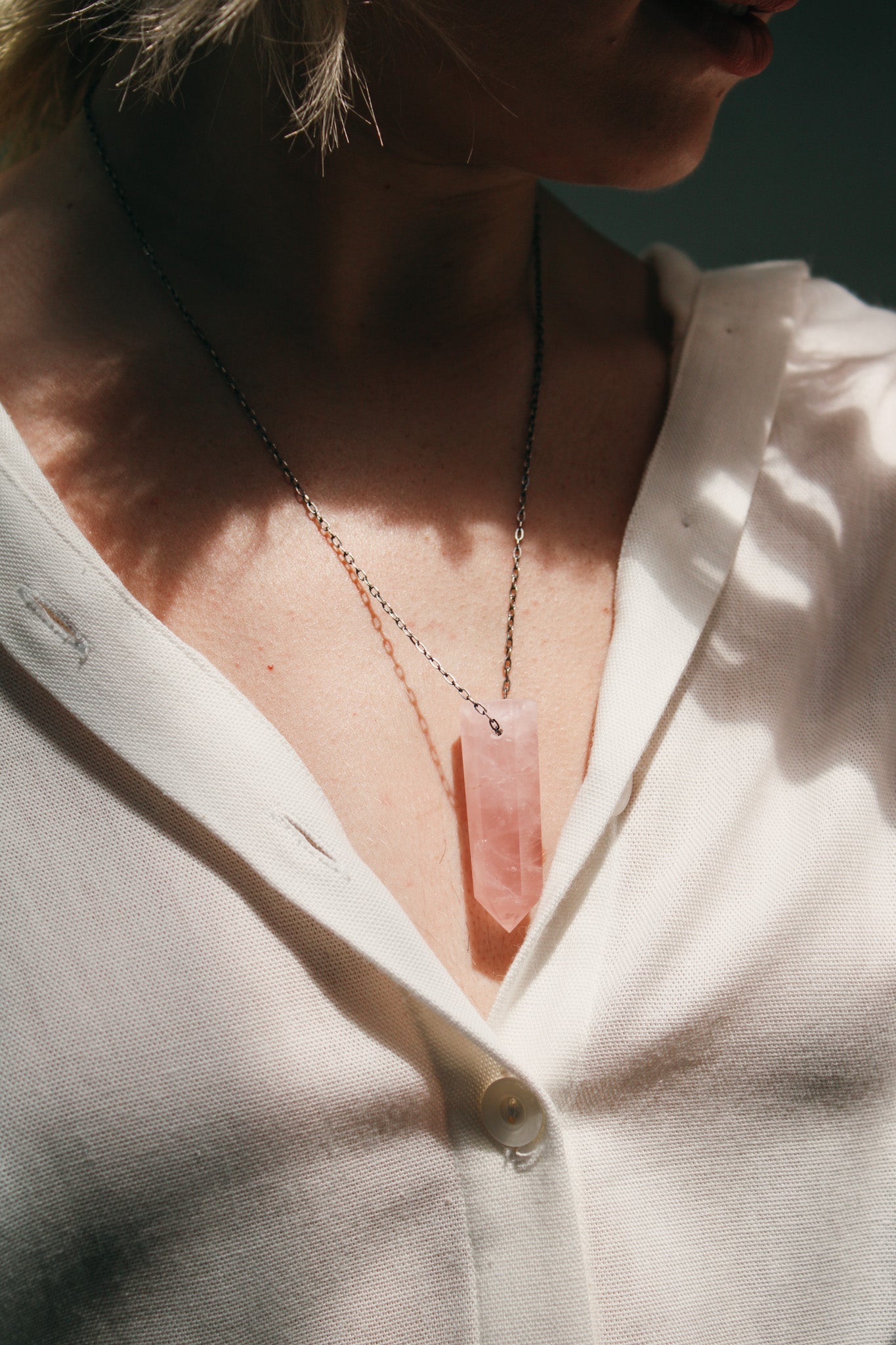 Rose Quartz Power Crystal NecklaceJoseph BrooksNecklaces