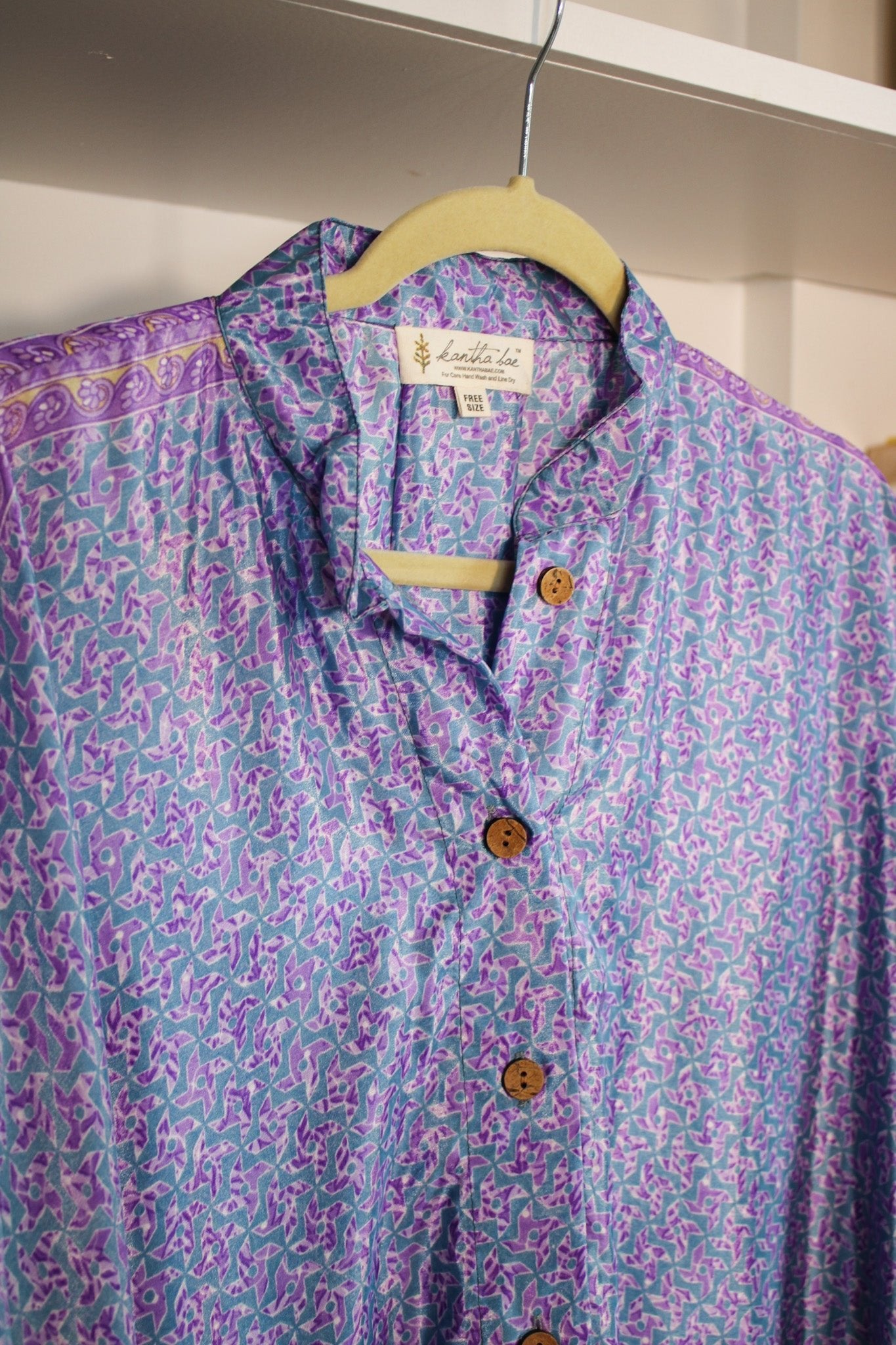 Silk Dylan Button Down #01 385Kantha BaeShirts