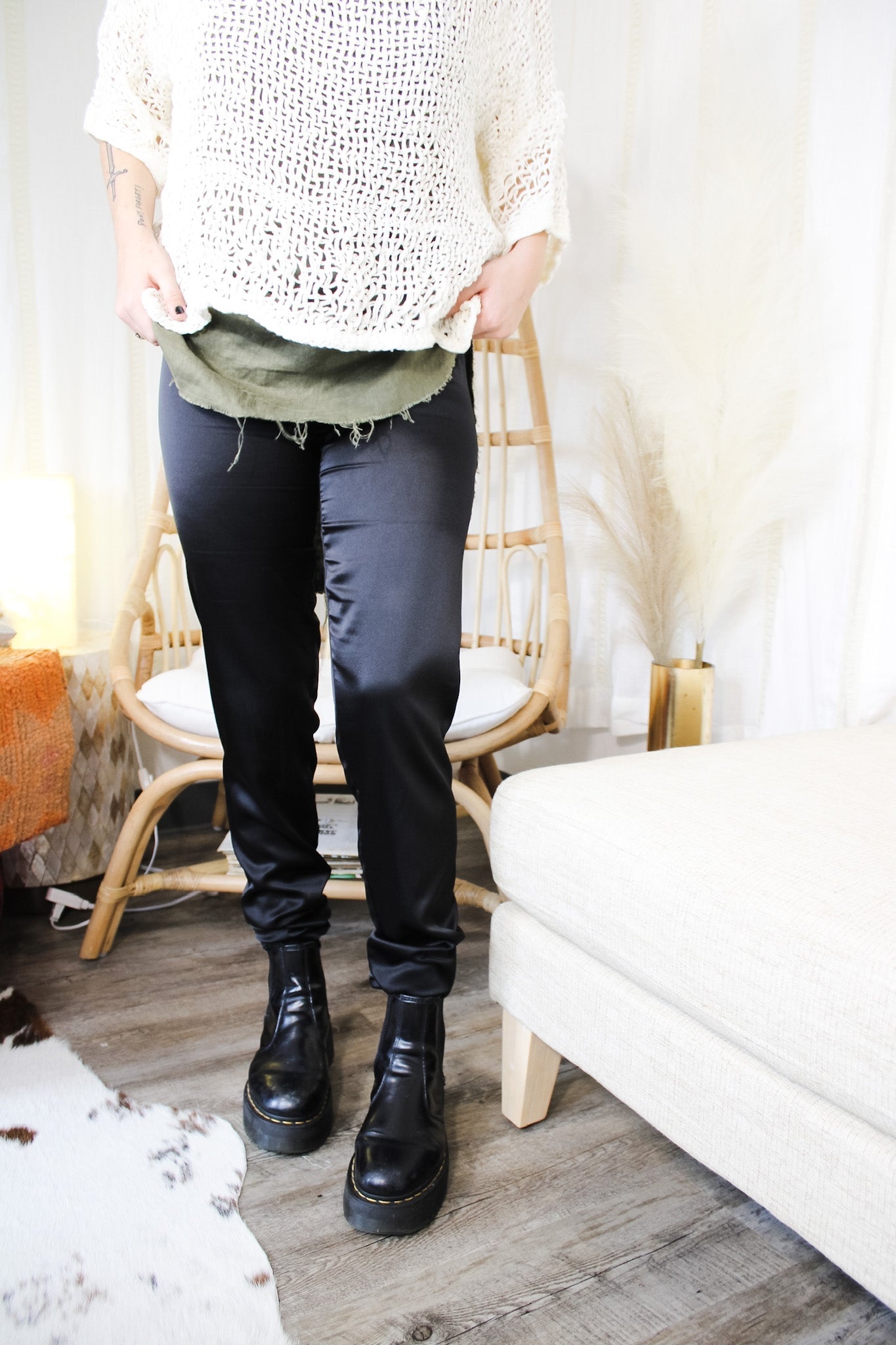 Silk Leggings - BlackAmano by Lorena LaingPants
