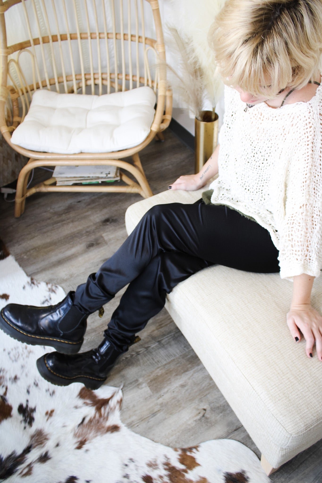 Silk Leggings - BlackAmano by Lorena LaingPants