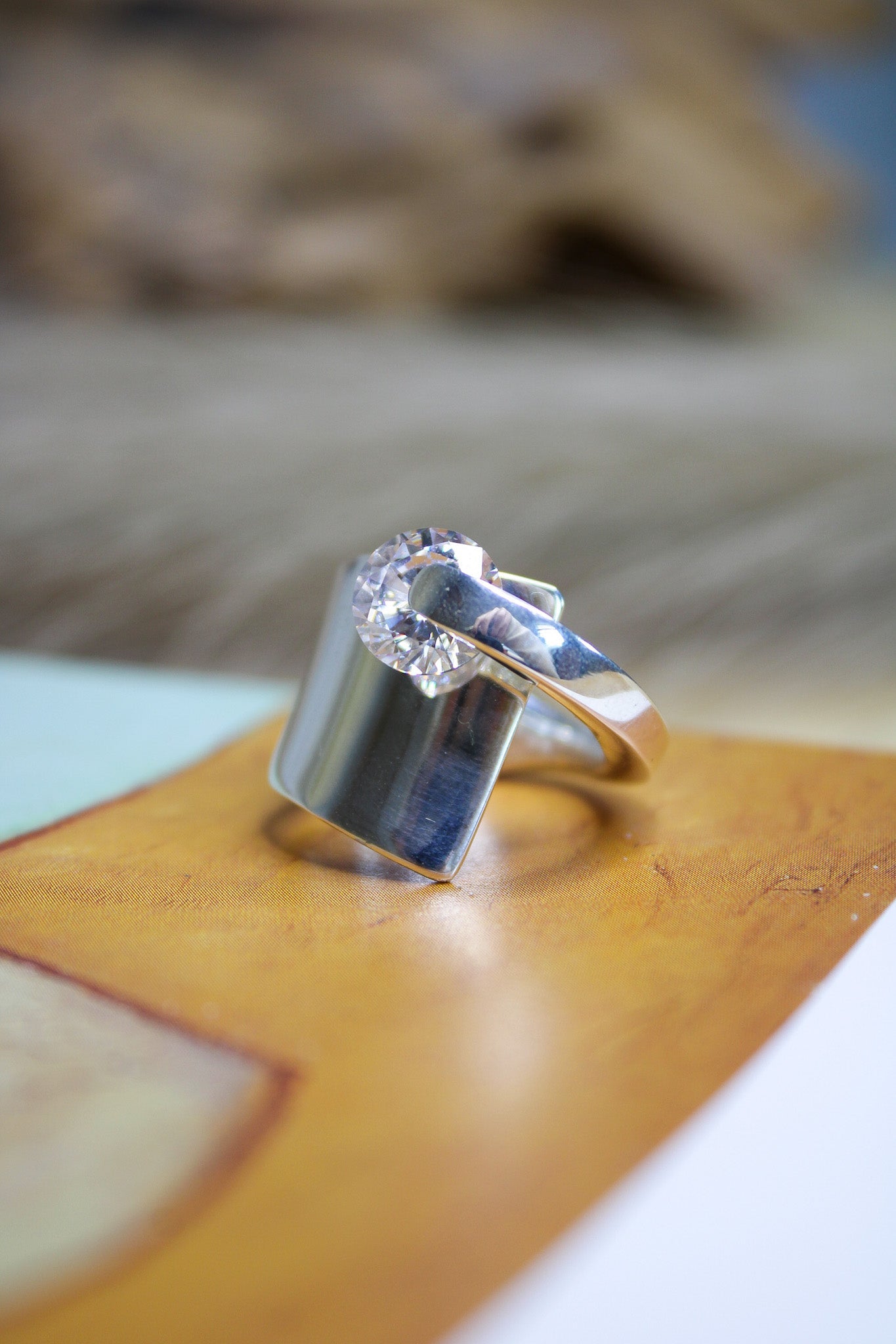 Silver Cubic Zirconium RingBORARing