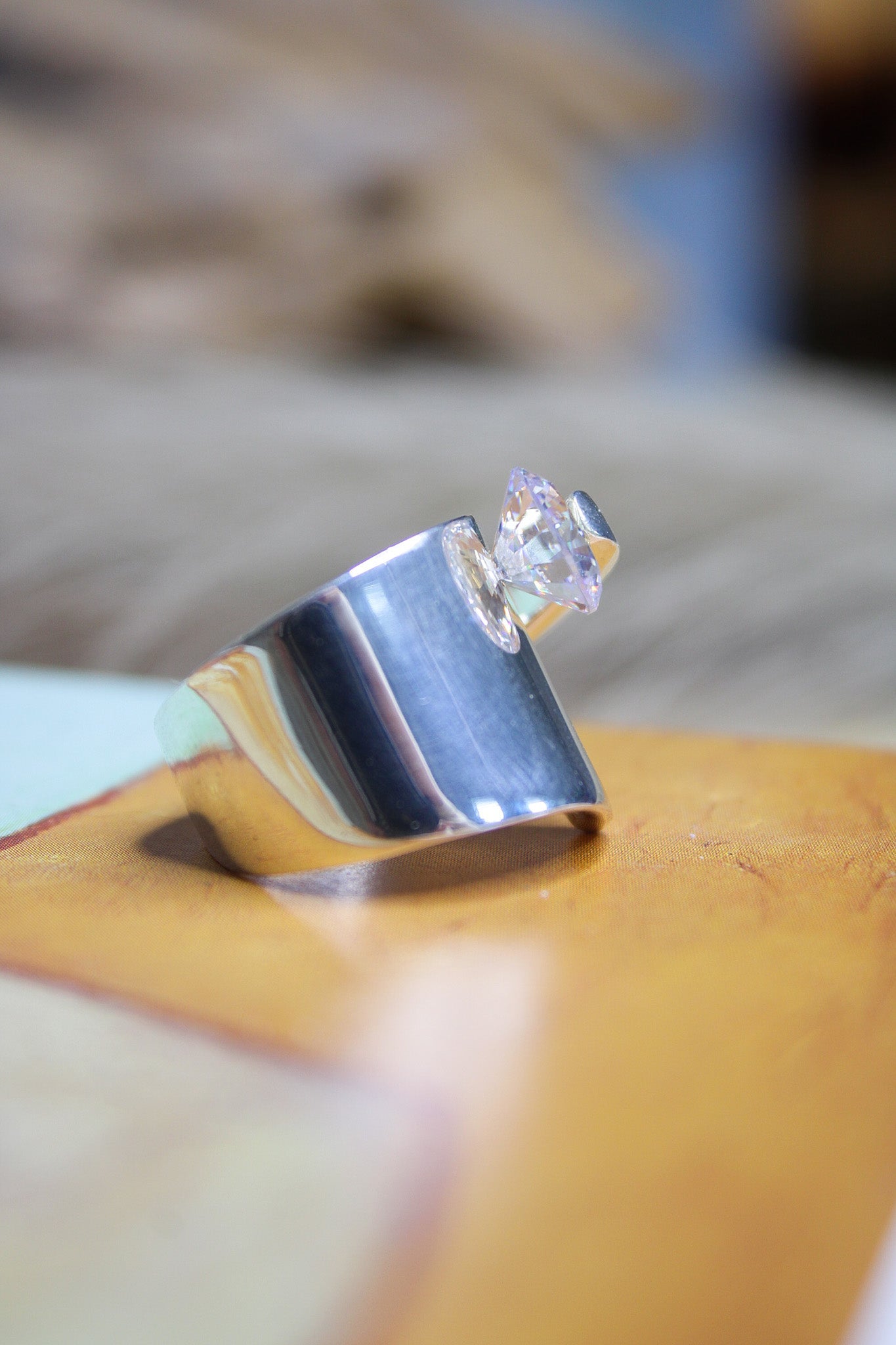 Silver Cubic Zirconium RingBORARing