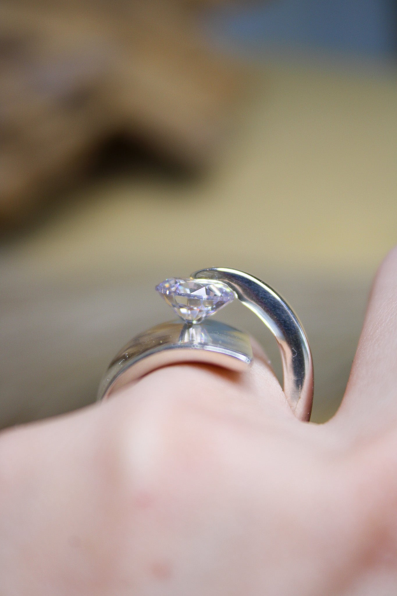 Silver Cubic Zirconium RingBORARing