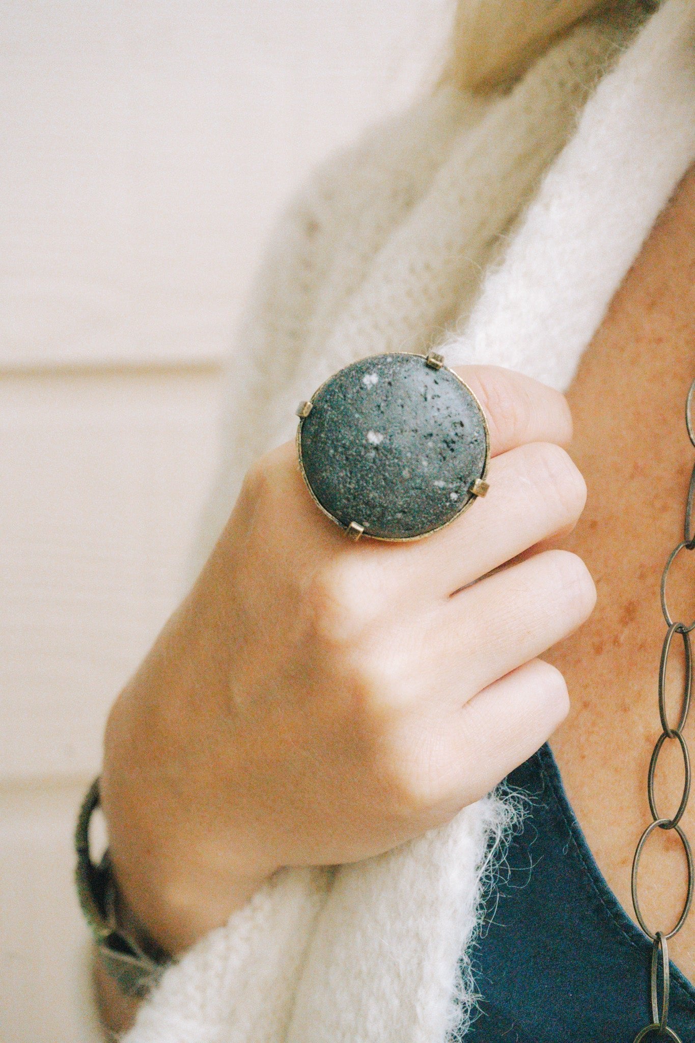 Single Round Cabochon- Lava (size 9)Rebel DesignsRings