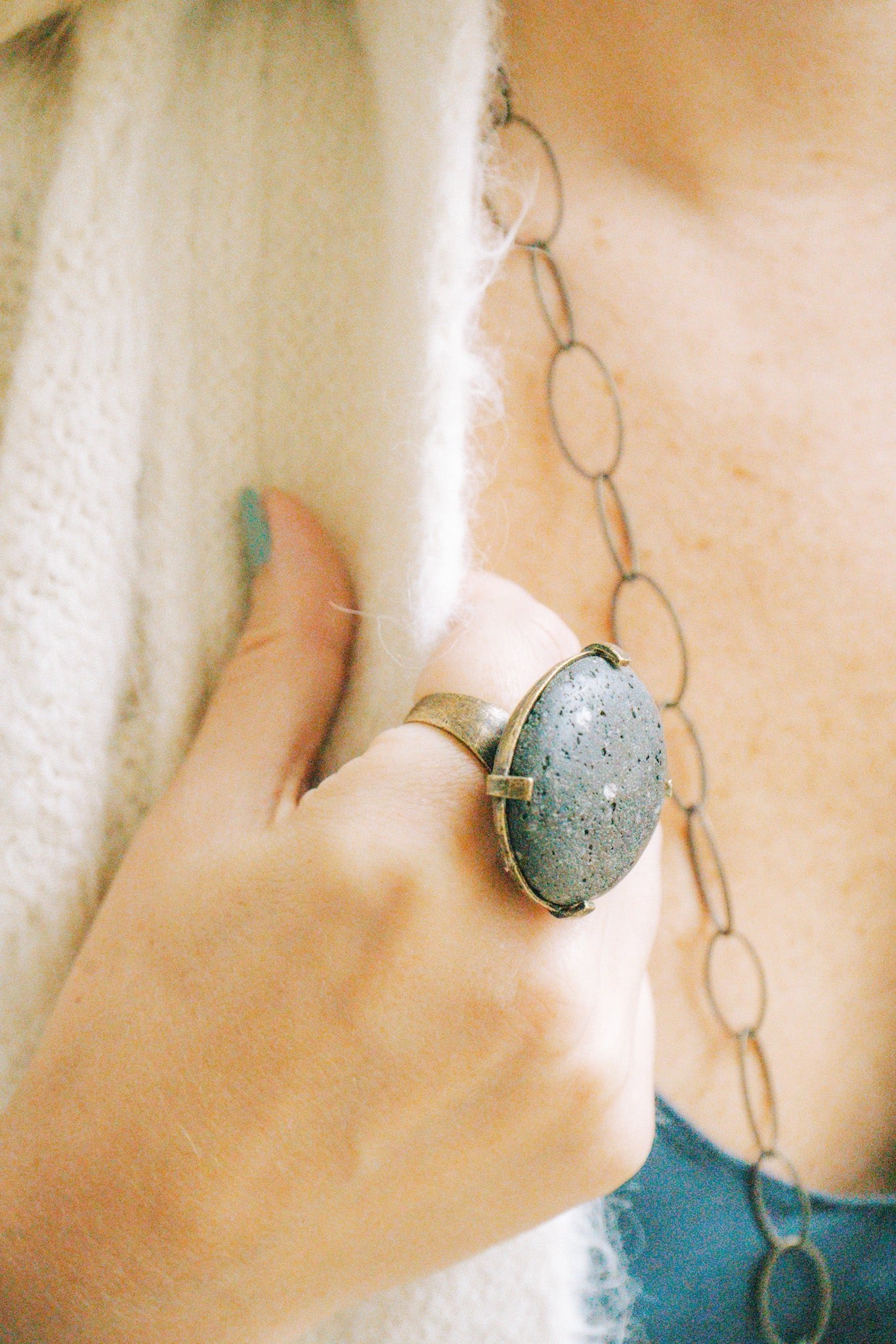 Single Round Cabochon- Lava (size 9)Rebel DesignsRings