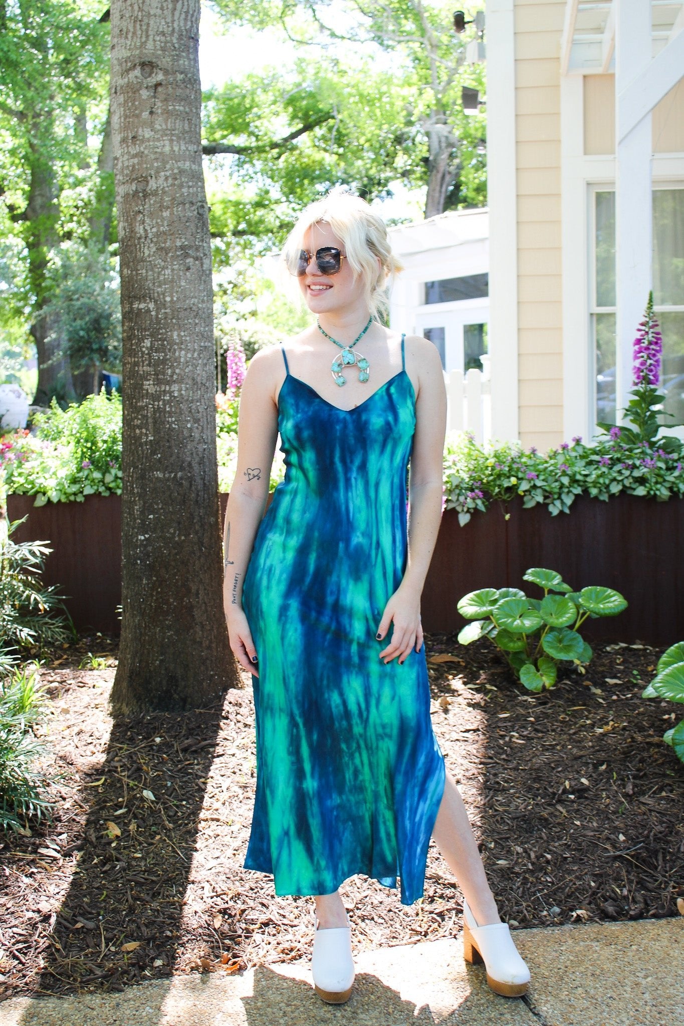 Slip Dress Midi Side Slit - CapriMichelle JonasDresses